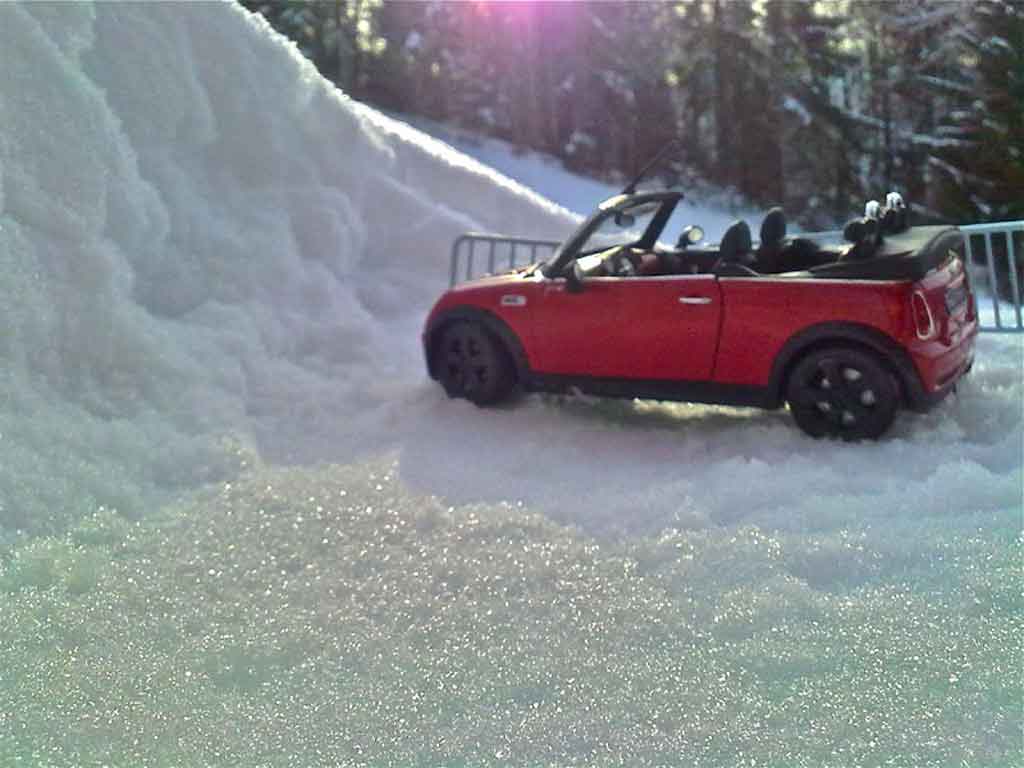 Mini Cabriolet S red 1/18 Burago