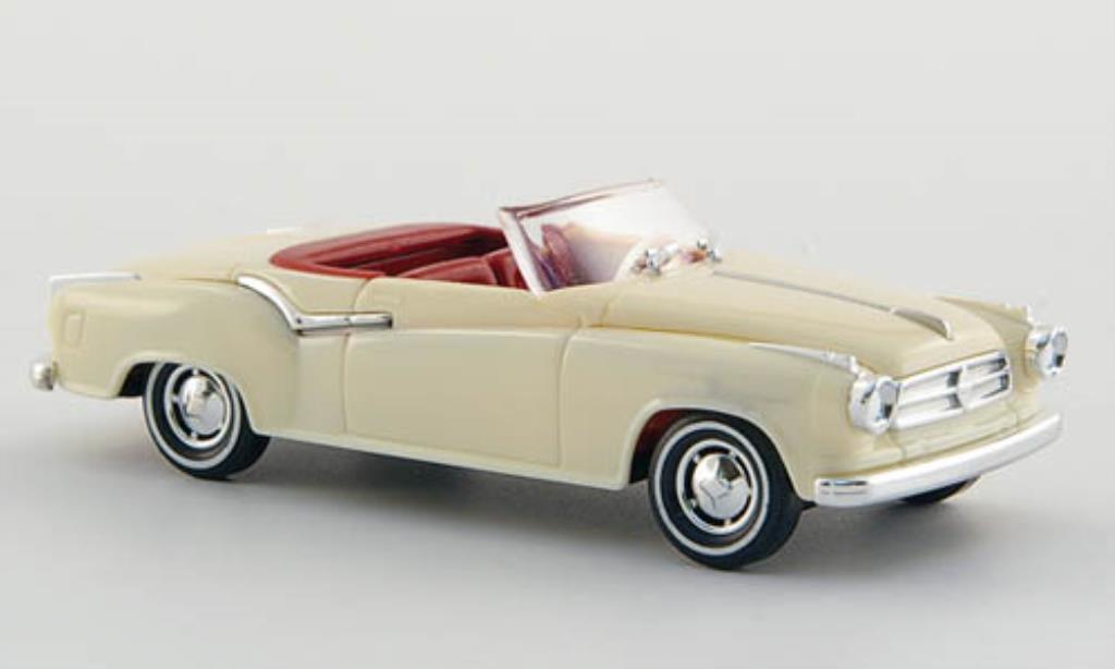 Borgward Isabella 1/87 Busch Convertible creme-white 1958 diecast model cars