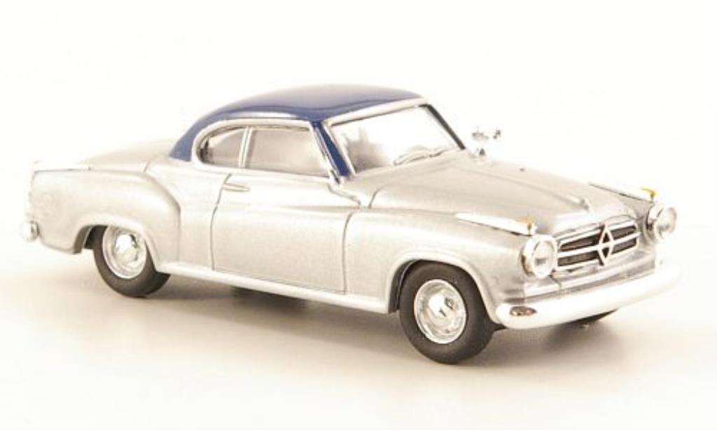 Borgward Isabella 1/87 Herpa Coupe grey/blue diecast model cars
