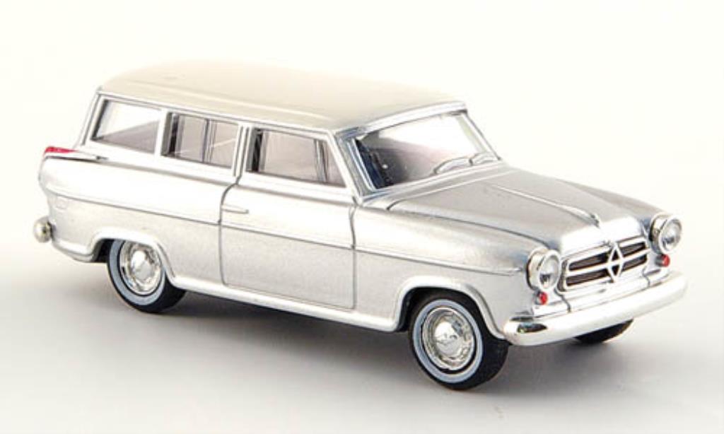 Borgward Isabella 1/87 Herpa Estate grey/white diecast model cars