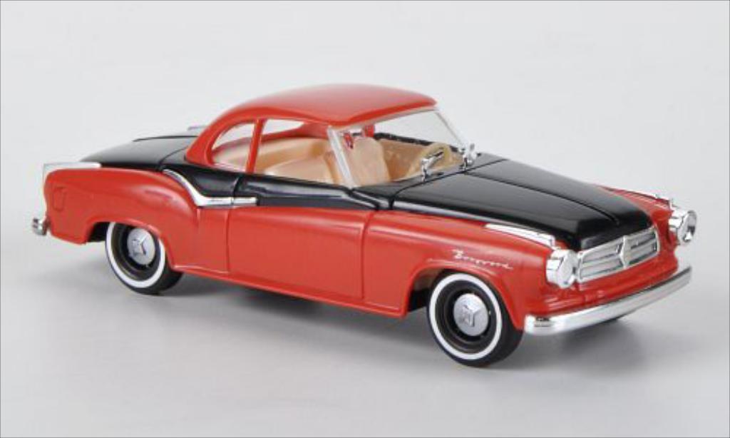 Borgward Isabella 1/87 Busch red/black 1958 diecast model cars