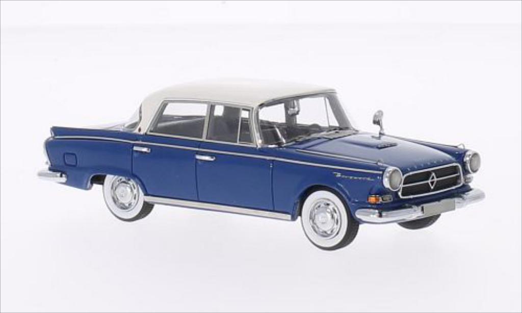 Borgward P100 1/43 Neo blue/white 1960 diecast model cars