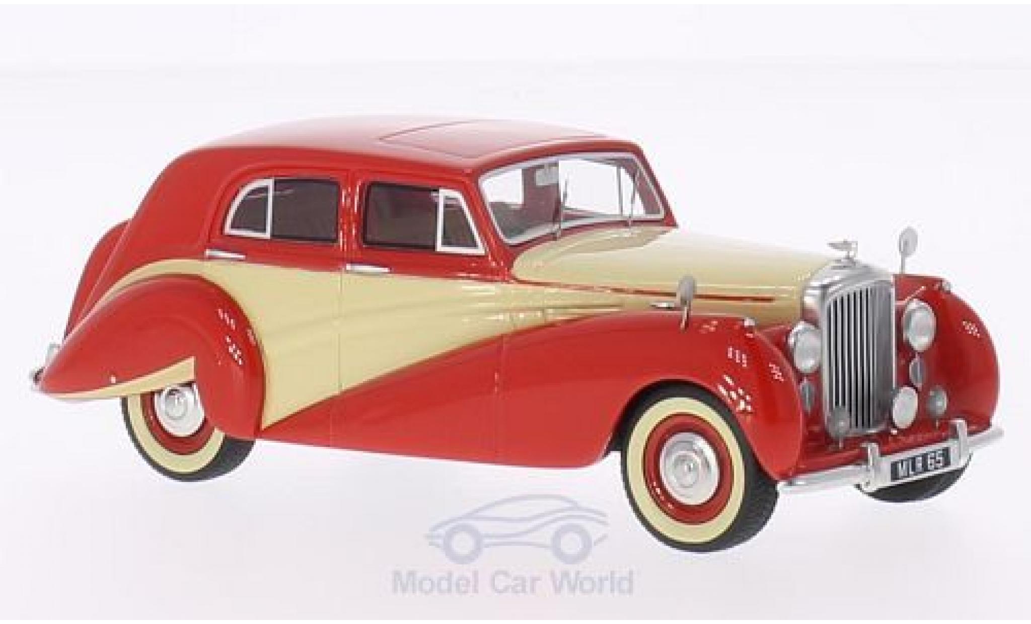 Bentley Mark 6 1/43 BoS Models MK VI Harold Radford Countryman Saloon red/beige RHD 1951 diecast model cars
