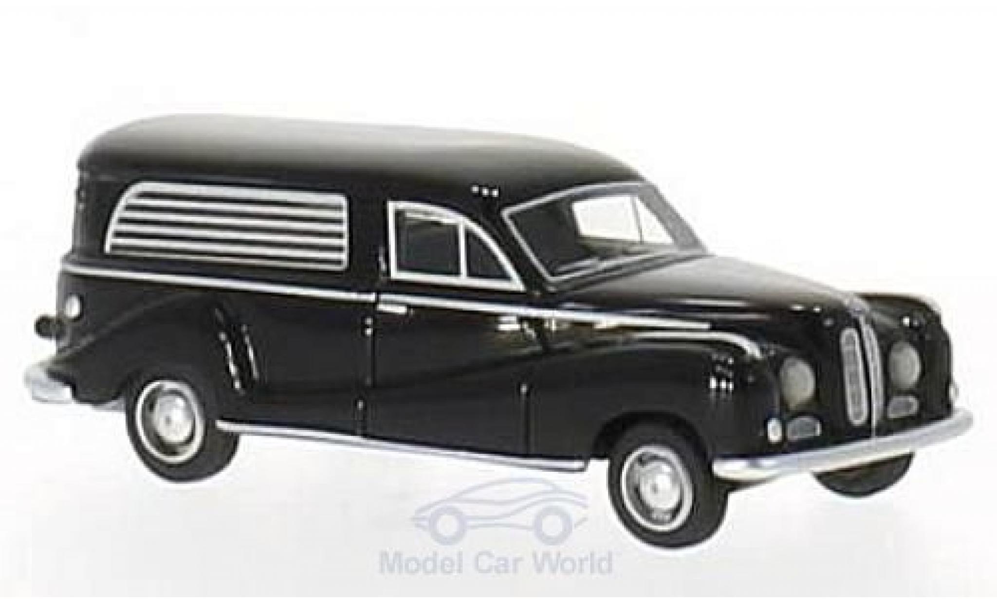 Bmw 502 1/87 BoS Models black 1952 Bestattungswagen diecast model cars