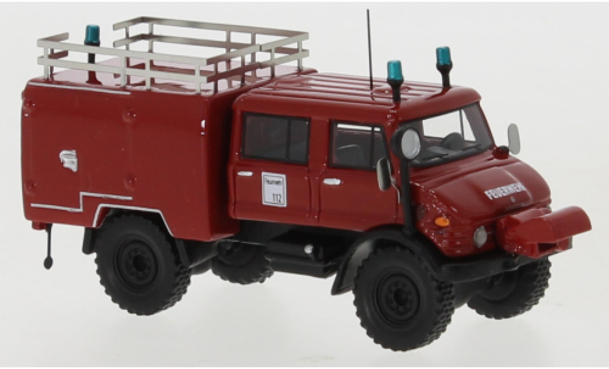Mercedes Unimog 1/87 BoS Models U416 DoKa pompiers 1977 diecast model cars