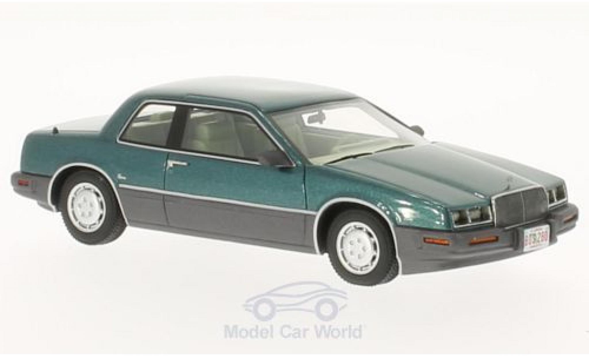 Buick Riviera 1/43 BoS Models 88 t&uuml;rkis/grey 1988 diecast model cars