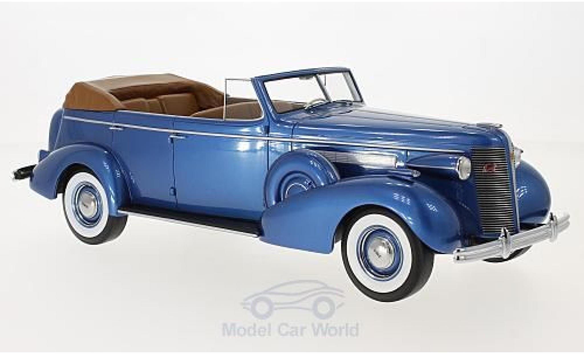Buick Roadmaster 1/18 BoS Models 80-C Four-Door Phaeton metallic blue 1937 diecast model cars