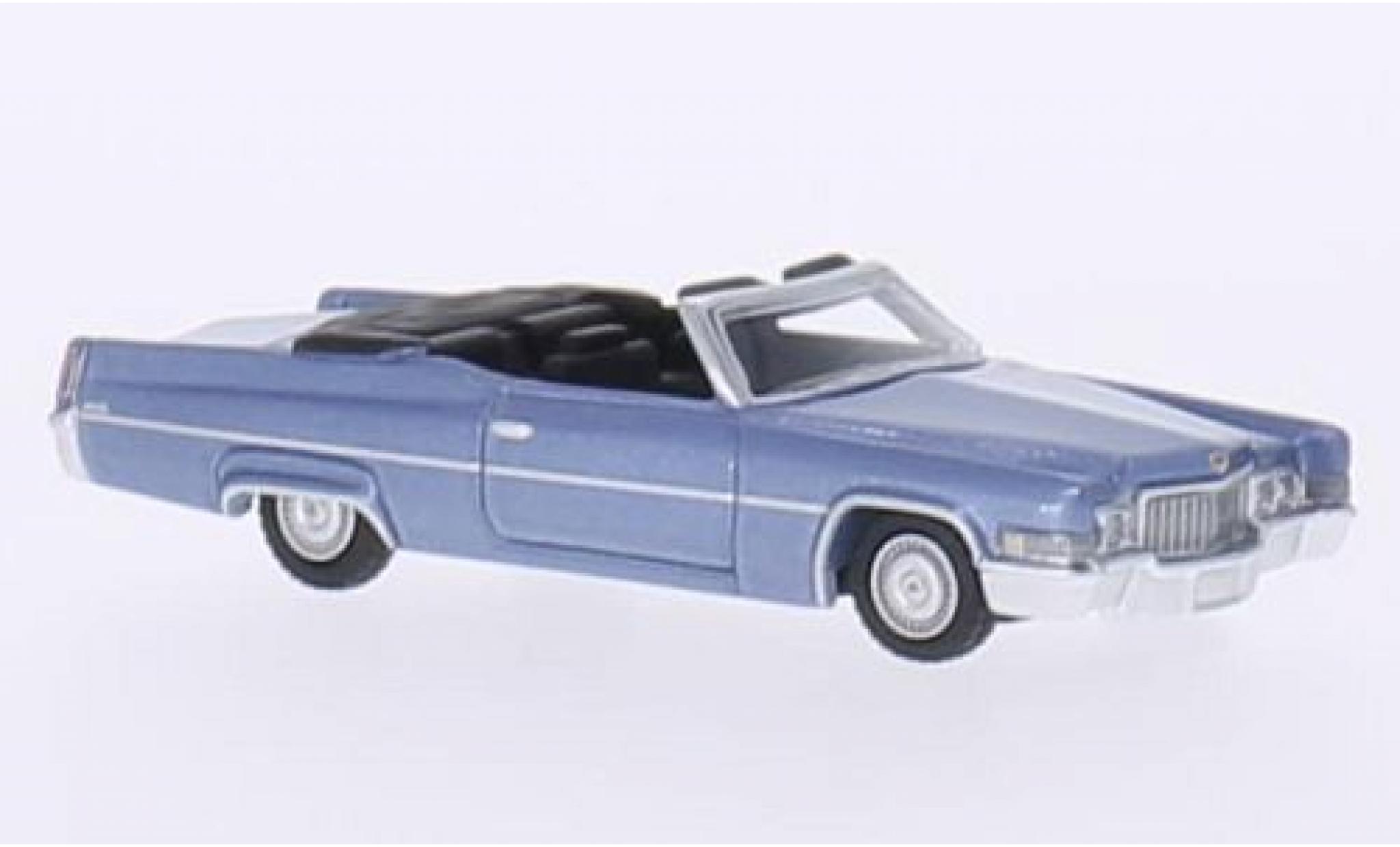 Cadillac Deville 1/87 BoS Models DeVille Convertible metallic blue 1970 diecast model cars