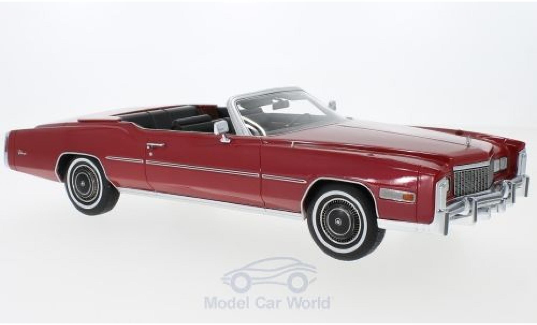 Cadillac Eldorado 1/18 BoS Models Convertible metallic red 1976 diecast model cars