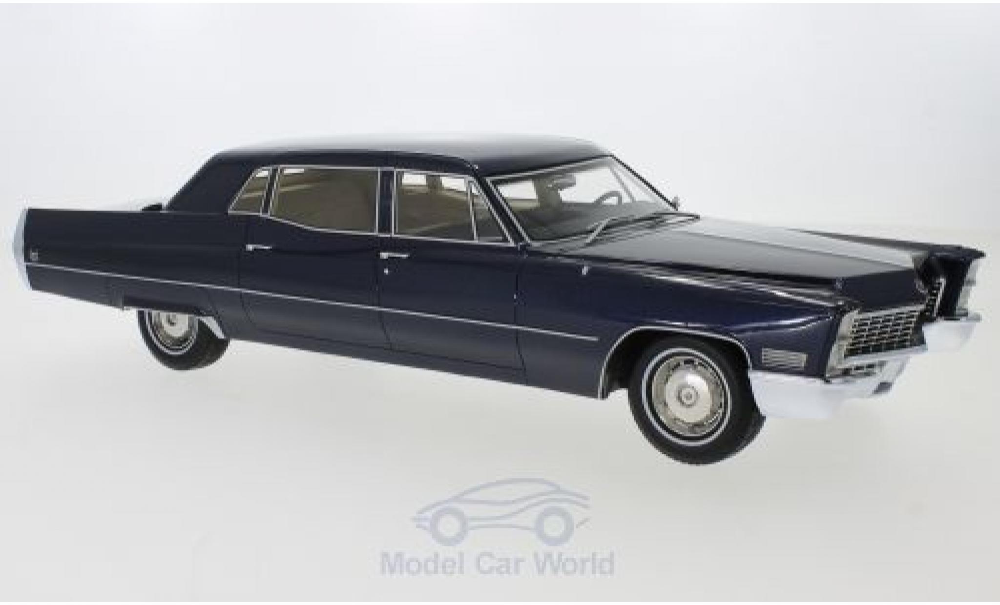 Cadillac Fleetwood 1/18 BoS Models Series 75 Limousine metallic blue 1967 diecast model cars