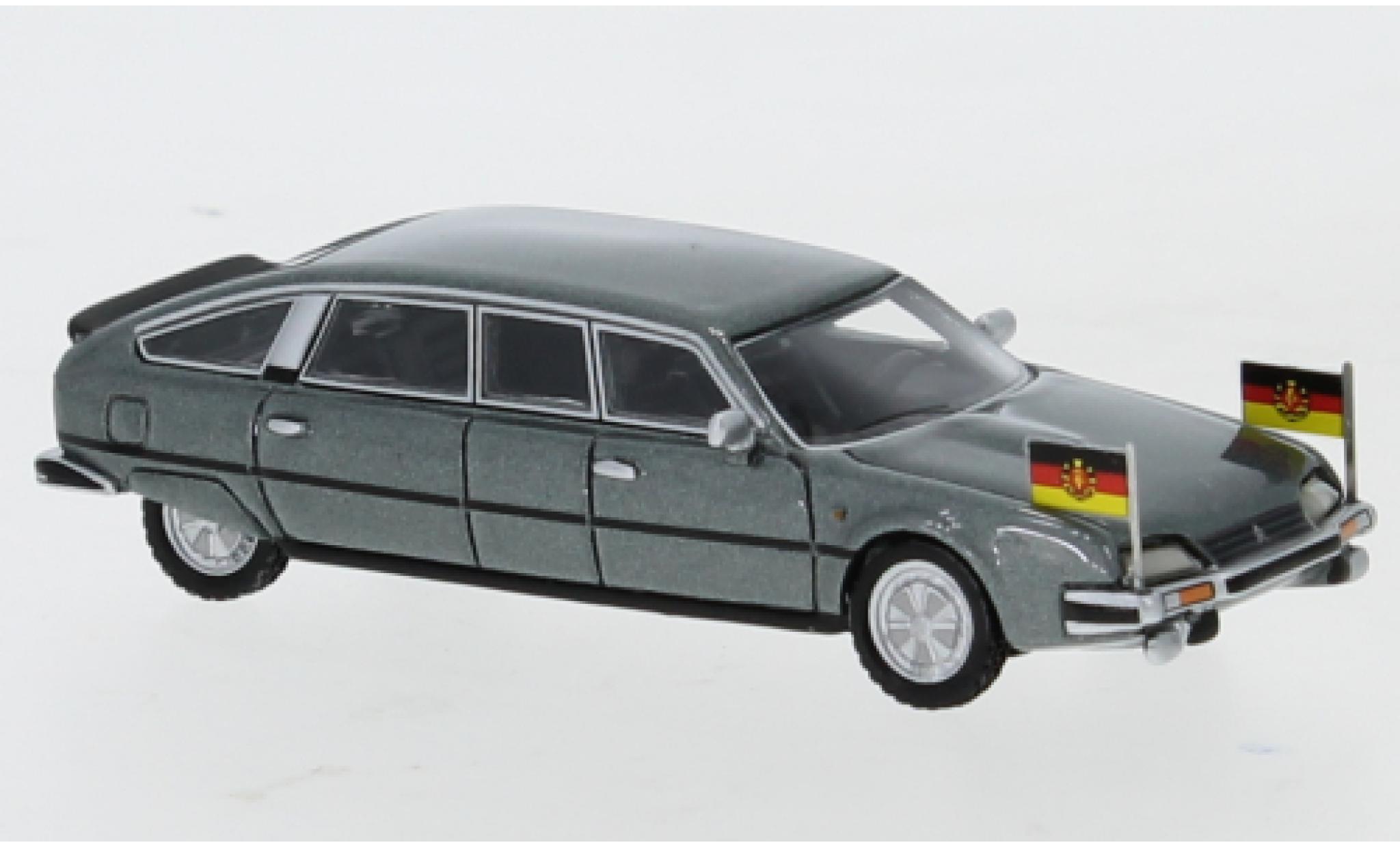 Citroen CX 1/87 BoS Models Nilsson metallic grey 1985 DDR-Staatslimousine avec Standarten diecast model cars