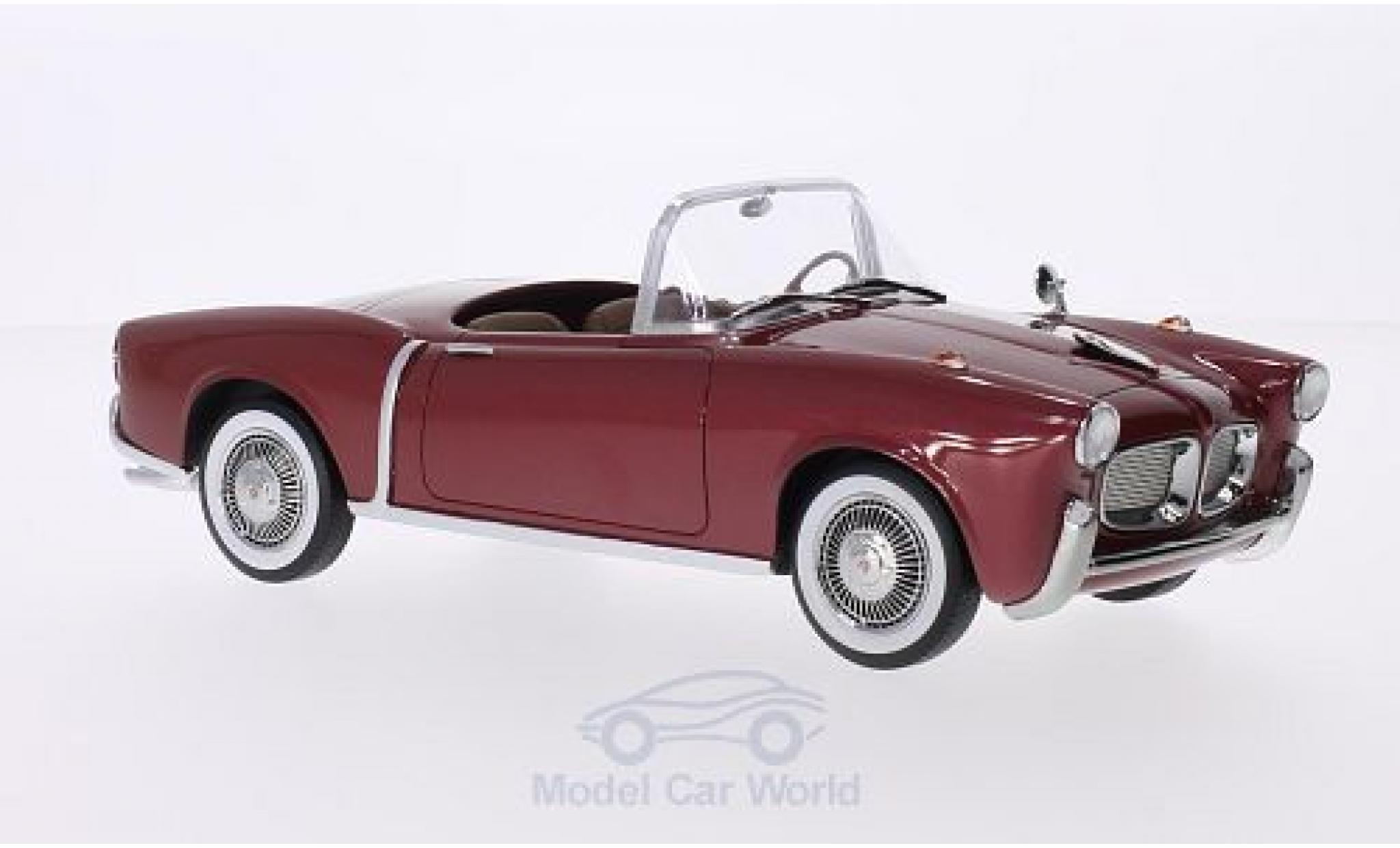 Fiat 1100 1955 1/18 BoS Models TV Trasformabile metallic red 1955 diecast model cars