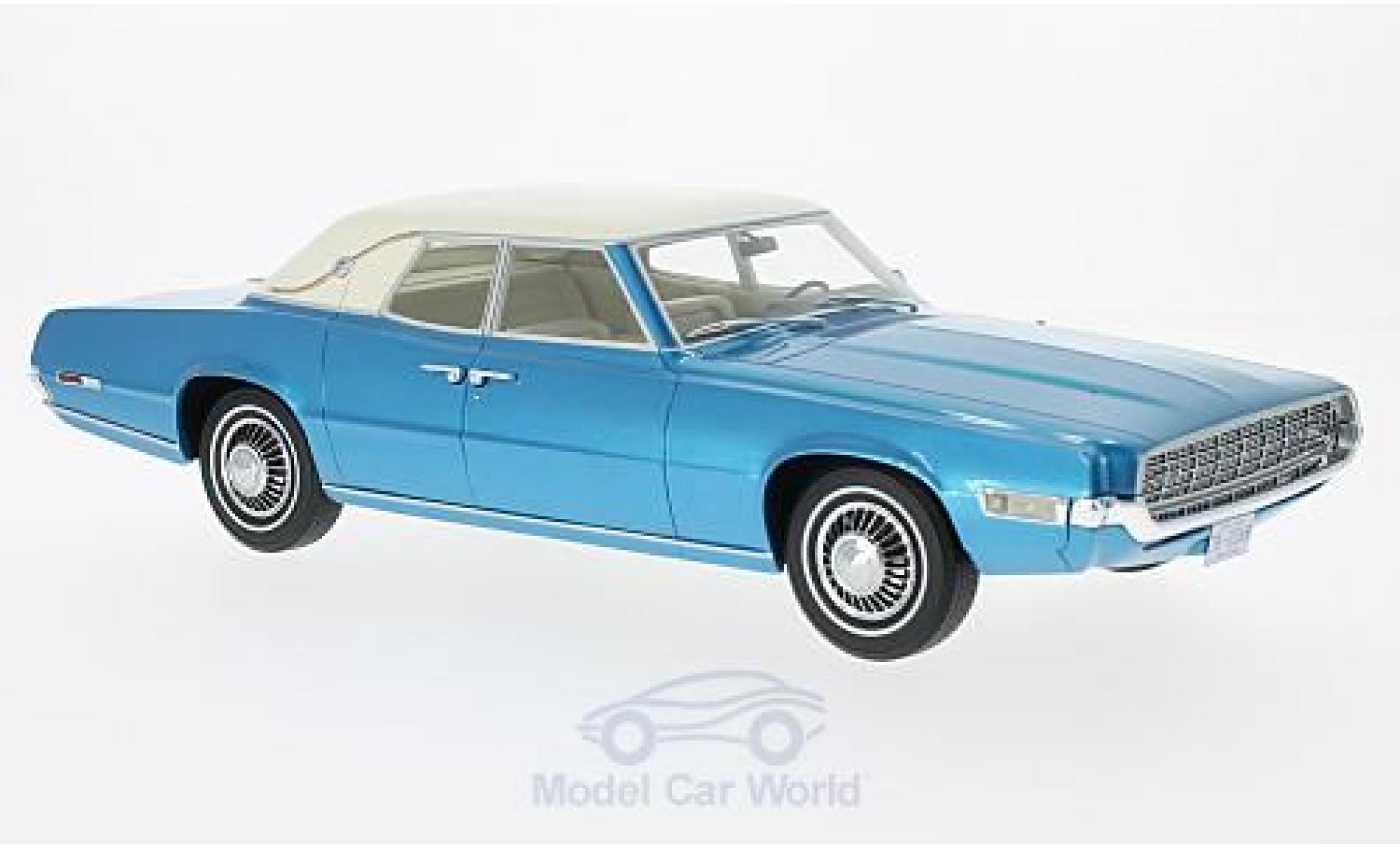Ford Thunderbird 1/18 BoS Models Landau metallic blue/white 1968 diecast model cars