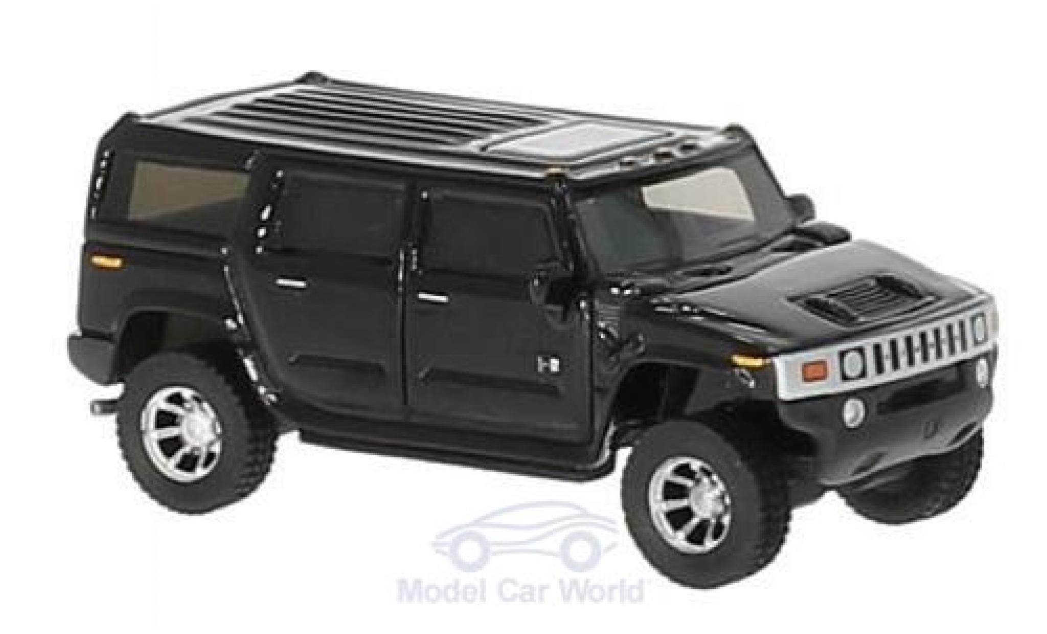 Hummer H2 1/87 BoS Models black 2003 diecast model cars