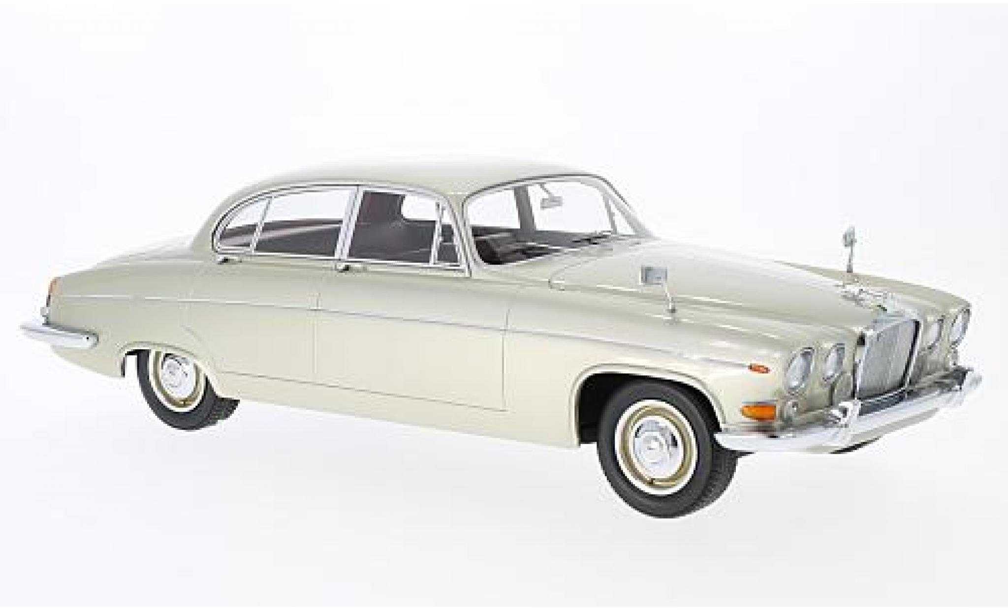Jaguar 420 1/18 BoS Models G (Mark X) metallic beige RHD 1966 sans Vitrine diecast model cars