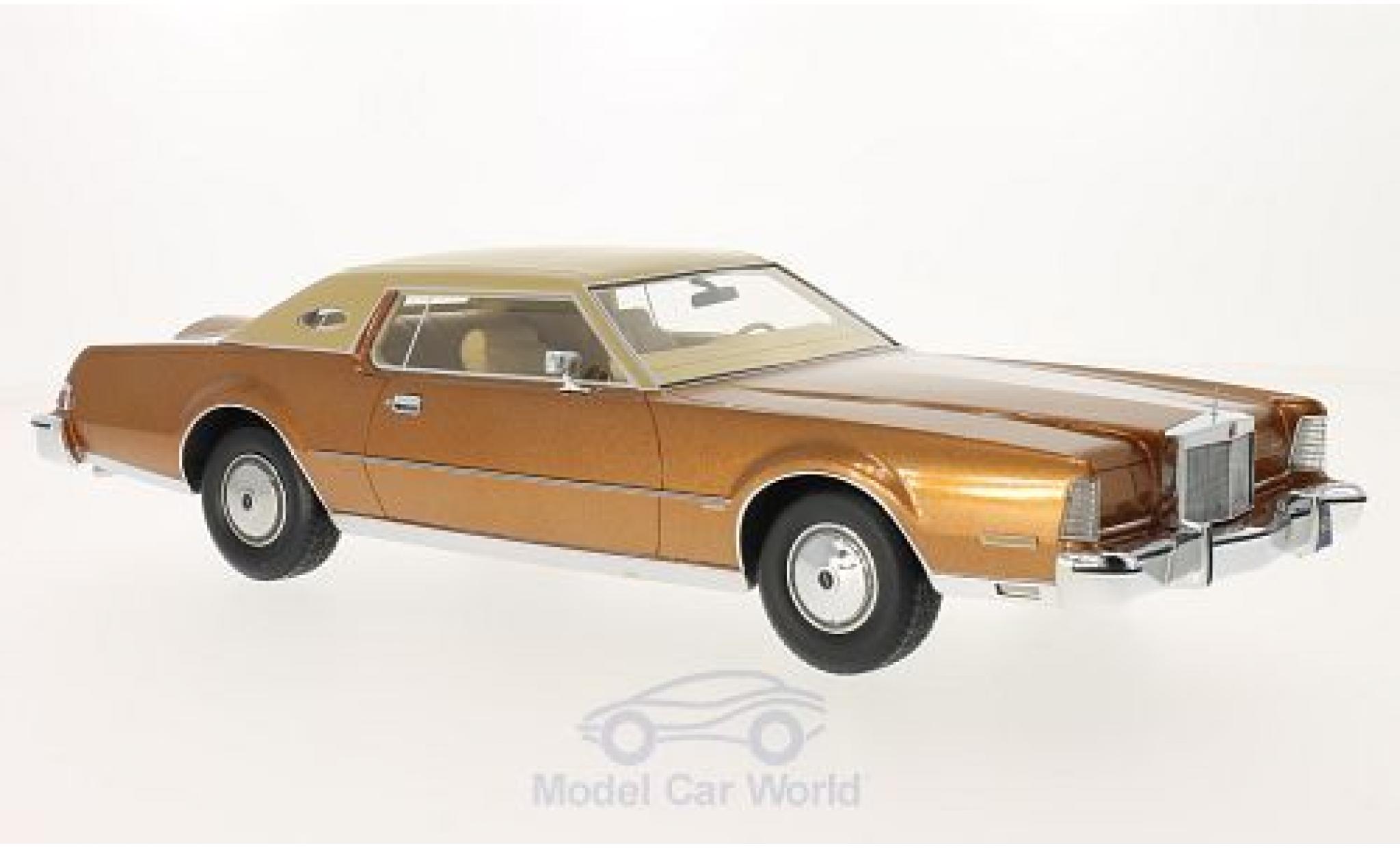 Lincoln Continental 1/18 BoS Models Mark IV Luxus metallic brown/matt-beige 1974 diecast model cars