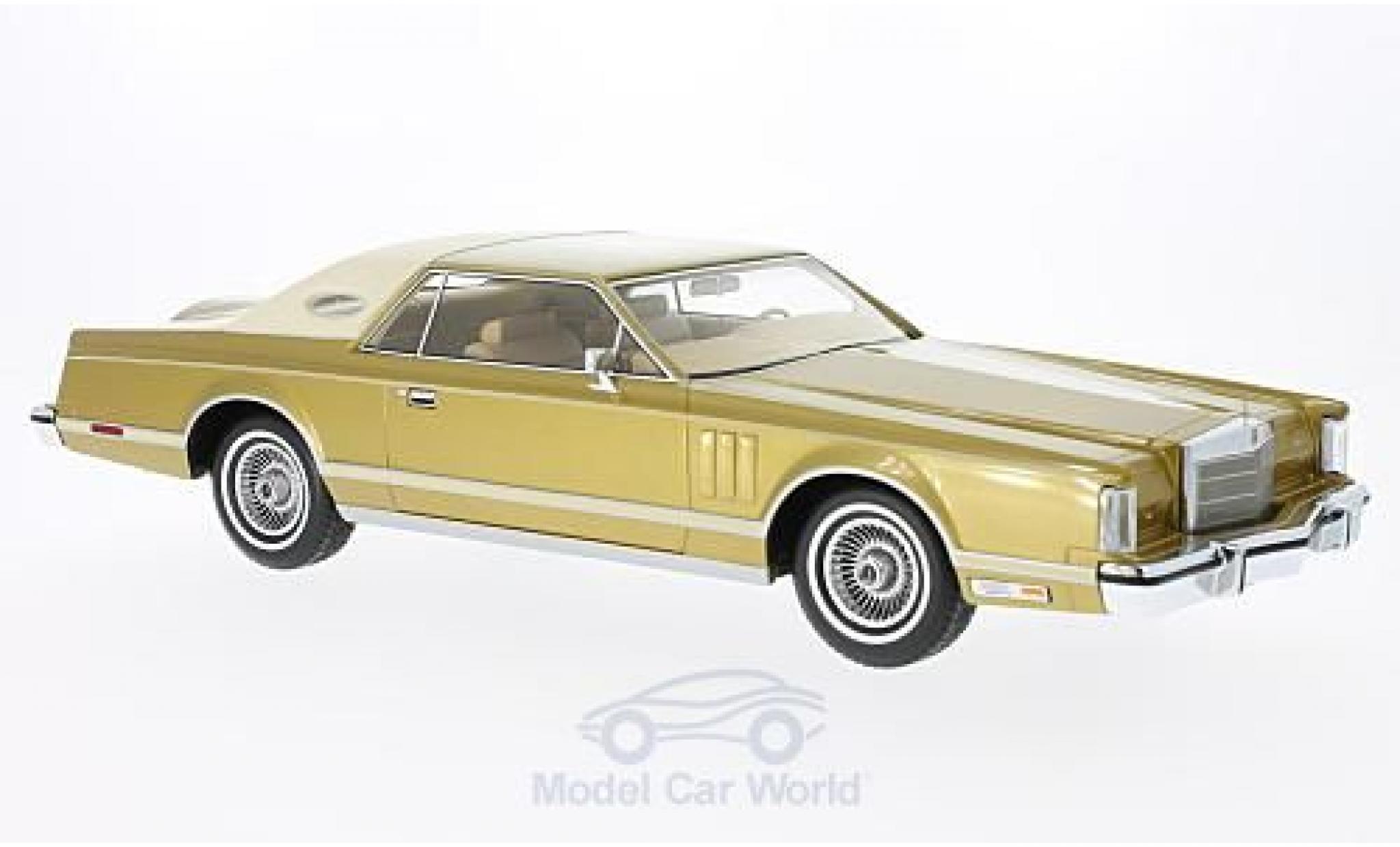 Lincoln Continental 1978 1/18 BoS Models MkV Coupe gold/beige 1978 diecast model cars