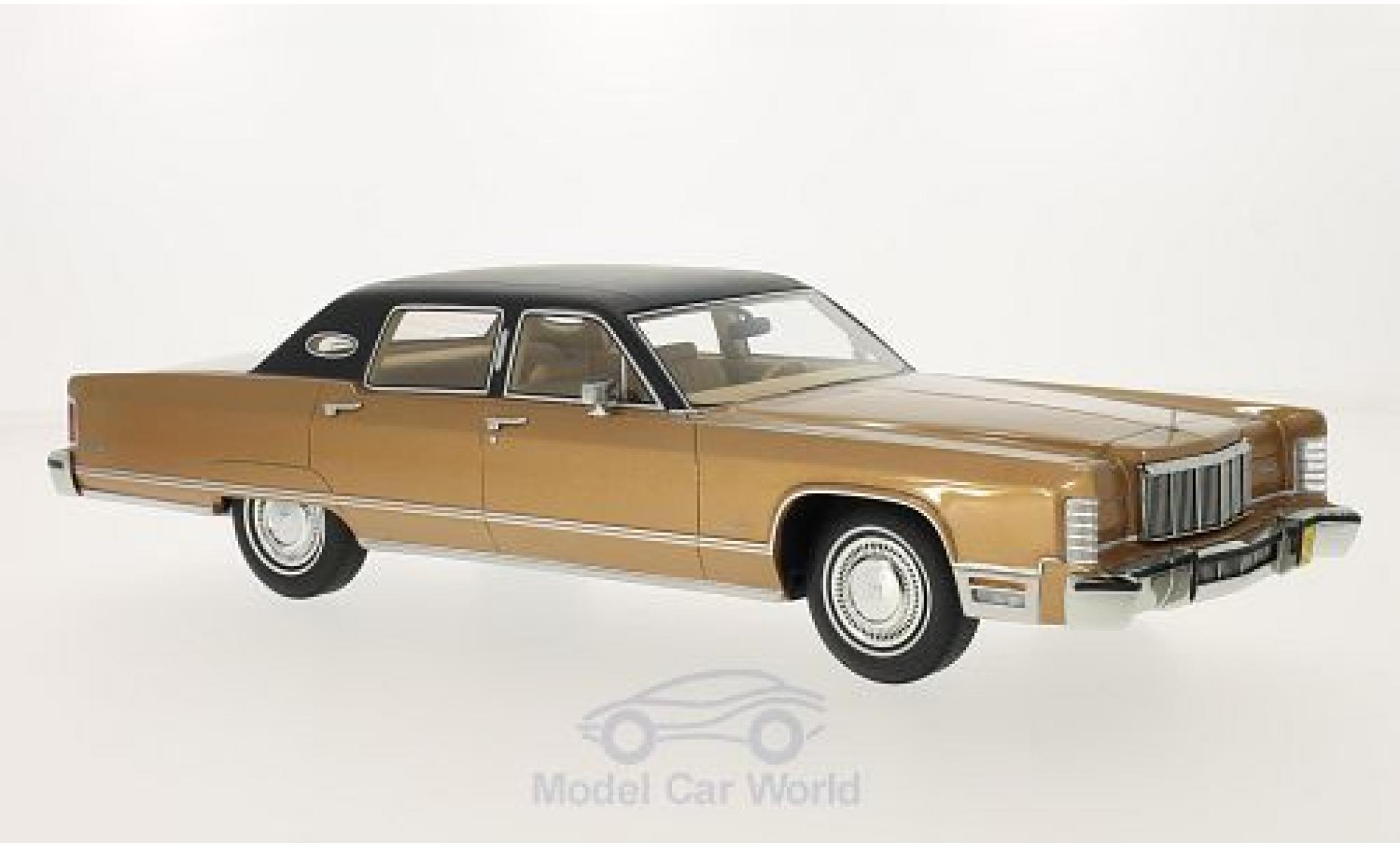 Lincoln Continental 1/18 BoS Models Sedan metallic brown 1975 ohne Vitrine diecast model cars