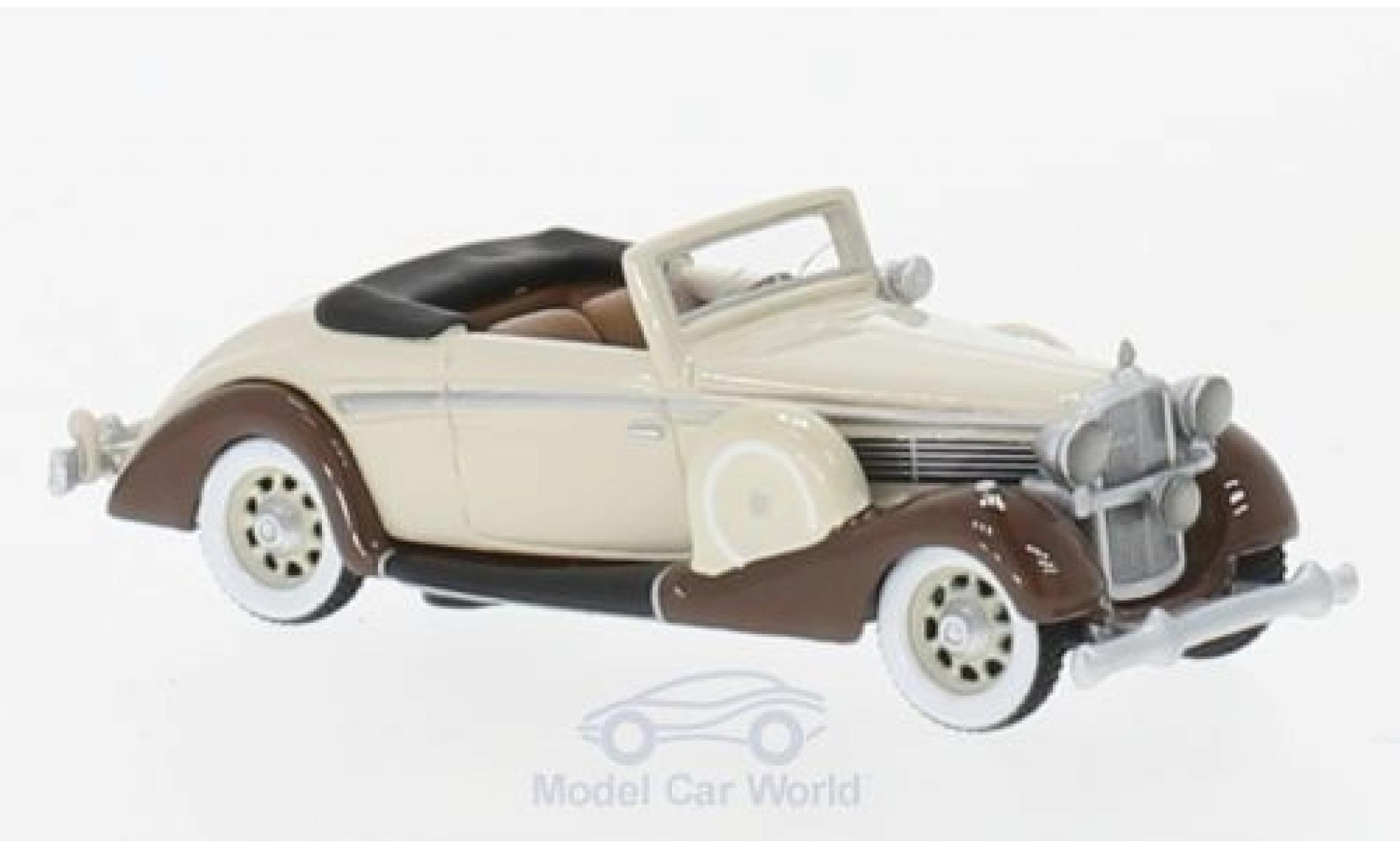 Maybach SW 1/87 BoS Models 38 Convertible Spohn beige/brown 1937 diecast model cars