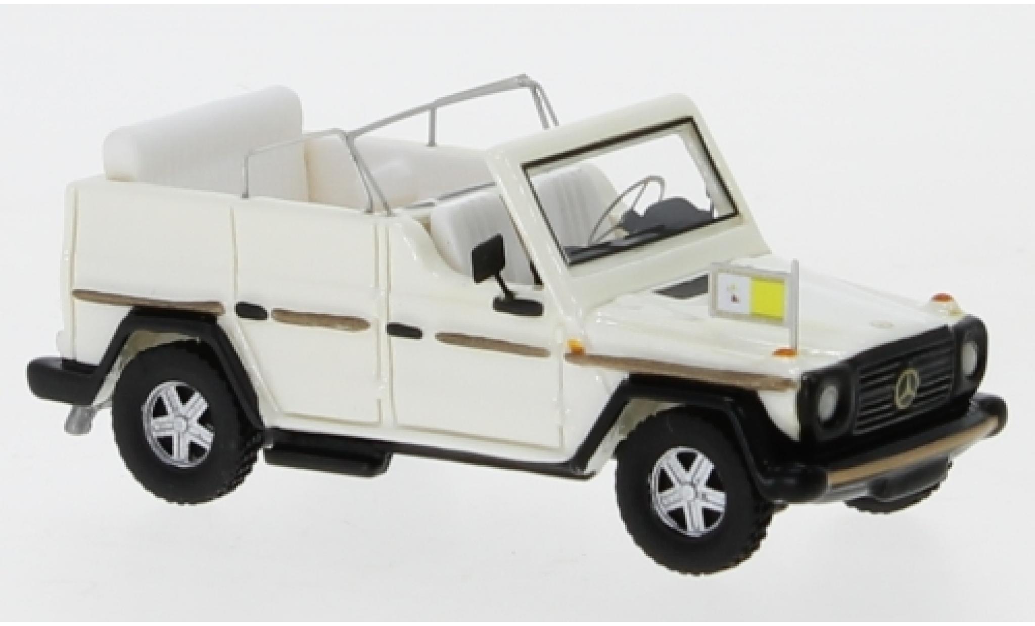 Mercedes 230 1/87 BoS Models G Papamobil metallic white 1980 diecast model cars