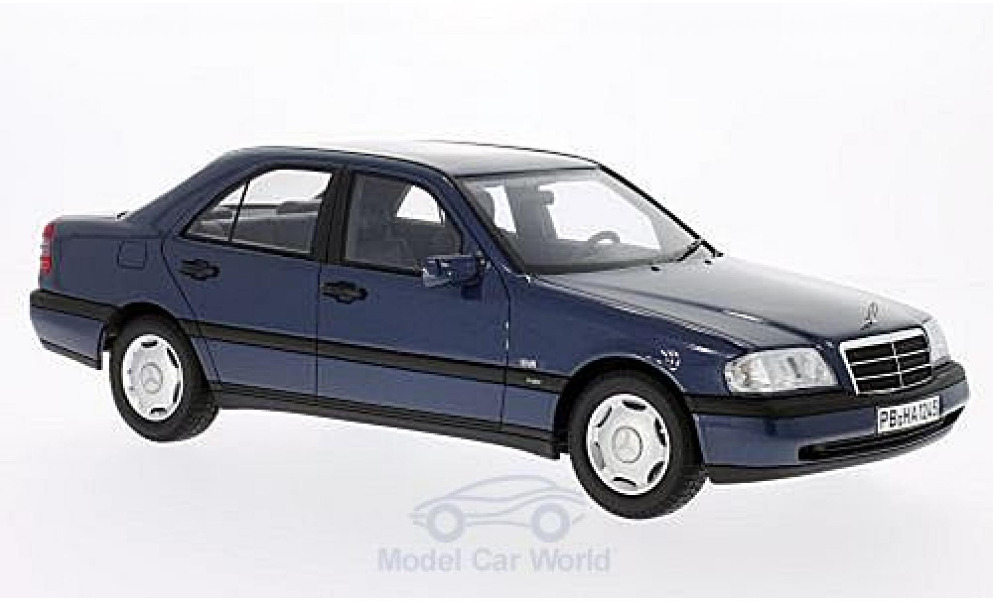 Mercedes Classe C 1/18 BoS Models C220 (W202) metallic blue 1995 diecast model cars
