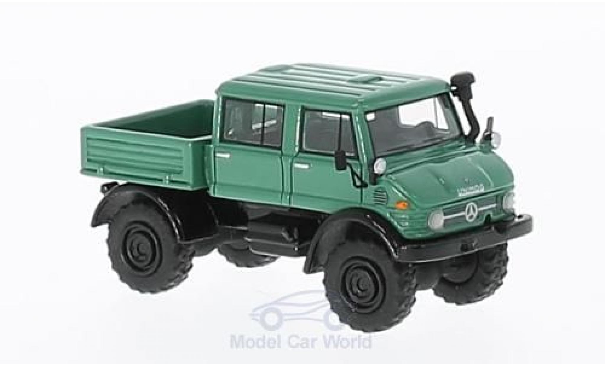 Mercedes Unimog 1/87 BoS Models U416 DoKa green 1977 diecast model cars