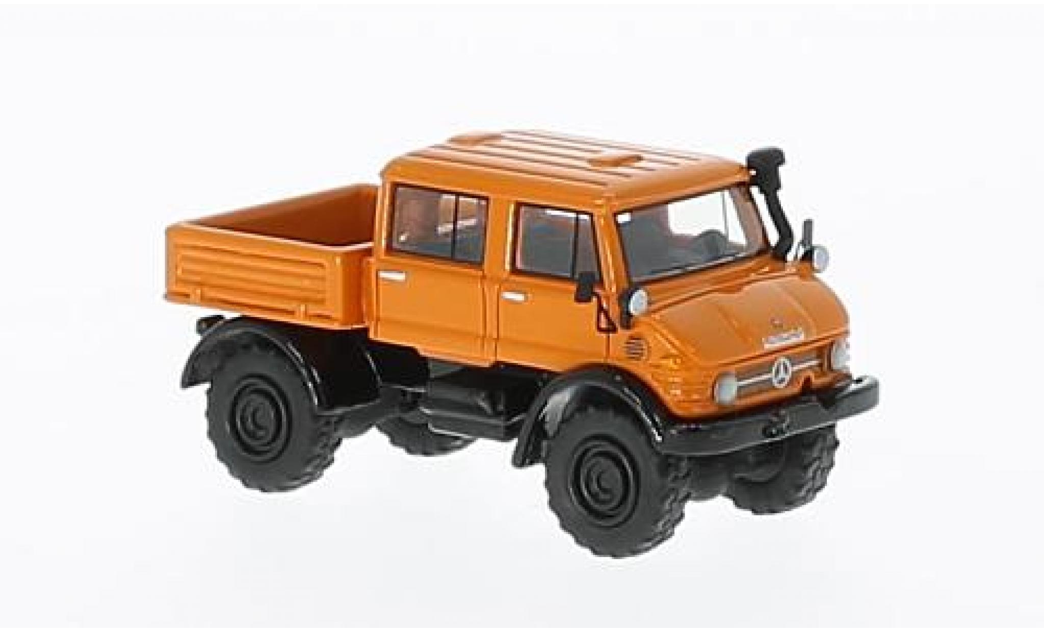 Mercedes Unimog 1/87 BoS Models U416 DoKa orange 1977 diecast model cars