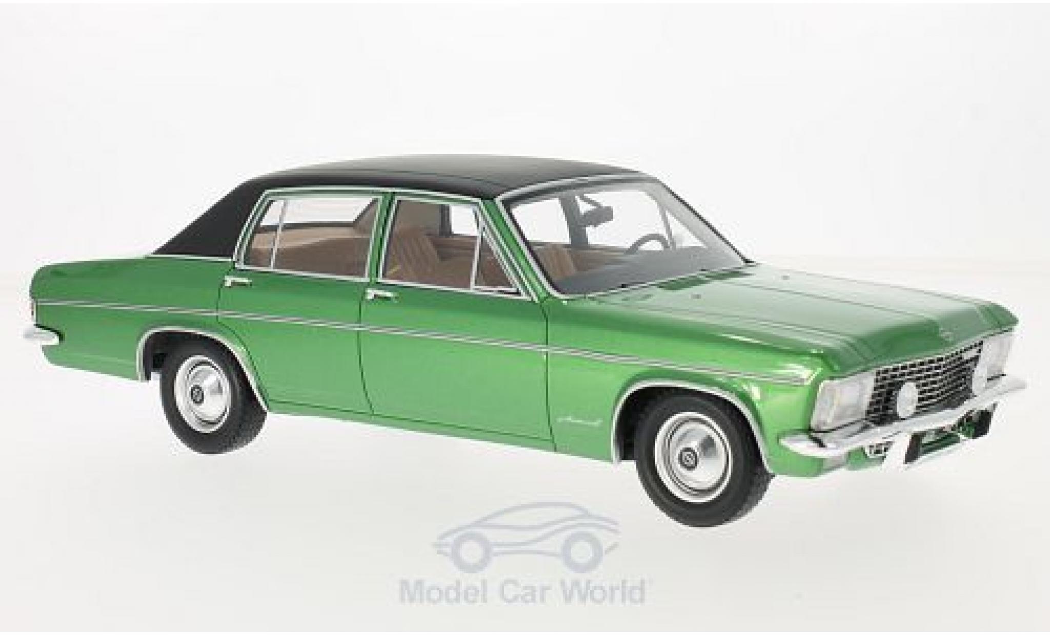 Opel Admiral 1/18 BoS Models B metallic green/black 1971 diecast model cars