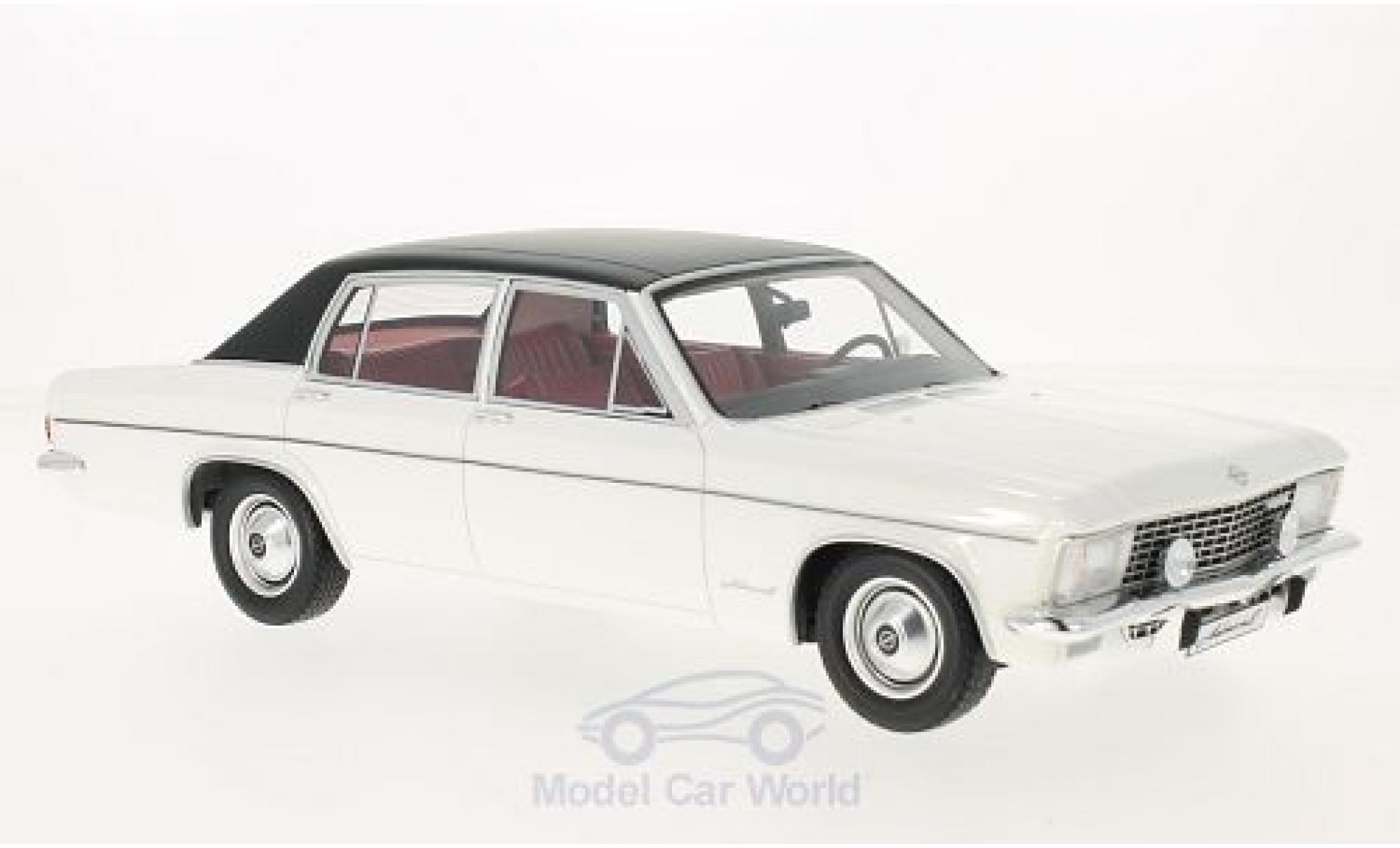 Opel Admiral 1/18 BoS Models B white/black 1971 diecast model cars