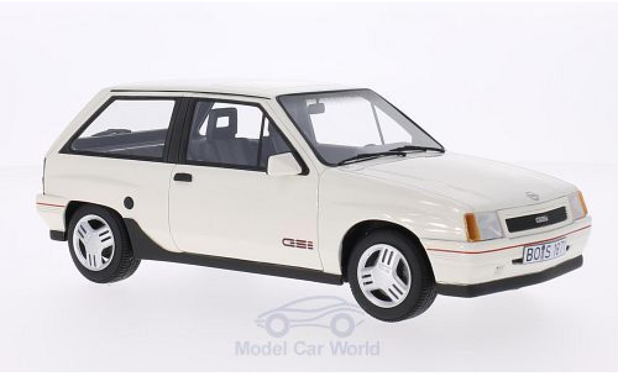 Opel Corsa 1/18 BoS Models A GSI white 1990 diecast model cars