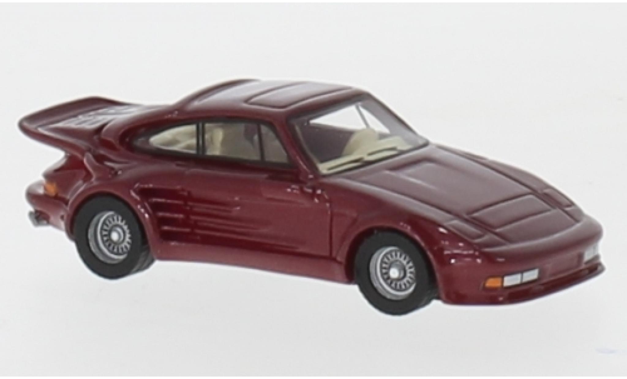 Porsche 930 Turbo 1/87 BoS Models 911 Turbo Gemballa Avalanche metallic red 1986 diecast model cars
