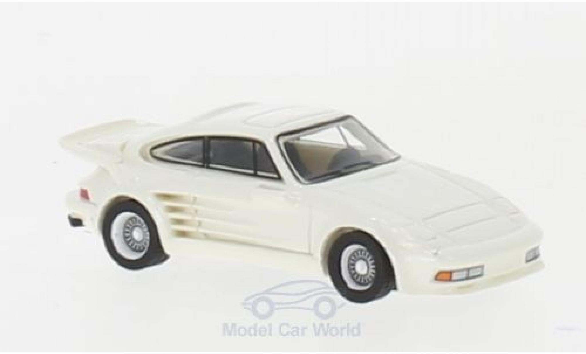 Porsche 930 Turbo 1/87 BoS Models 911 Turbo Gemballa Avalanche metallic white 1986 diecast model cars