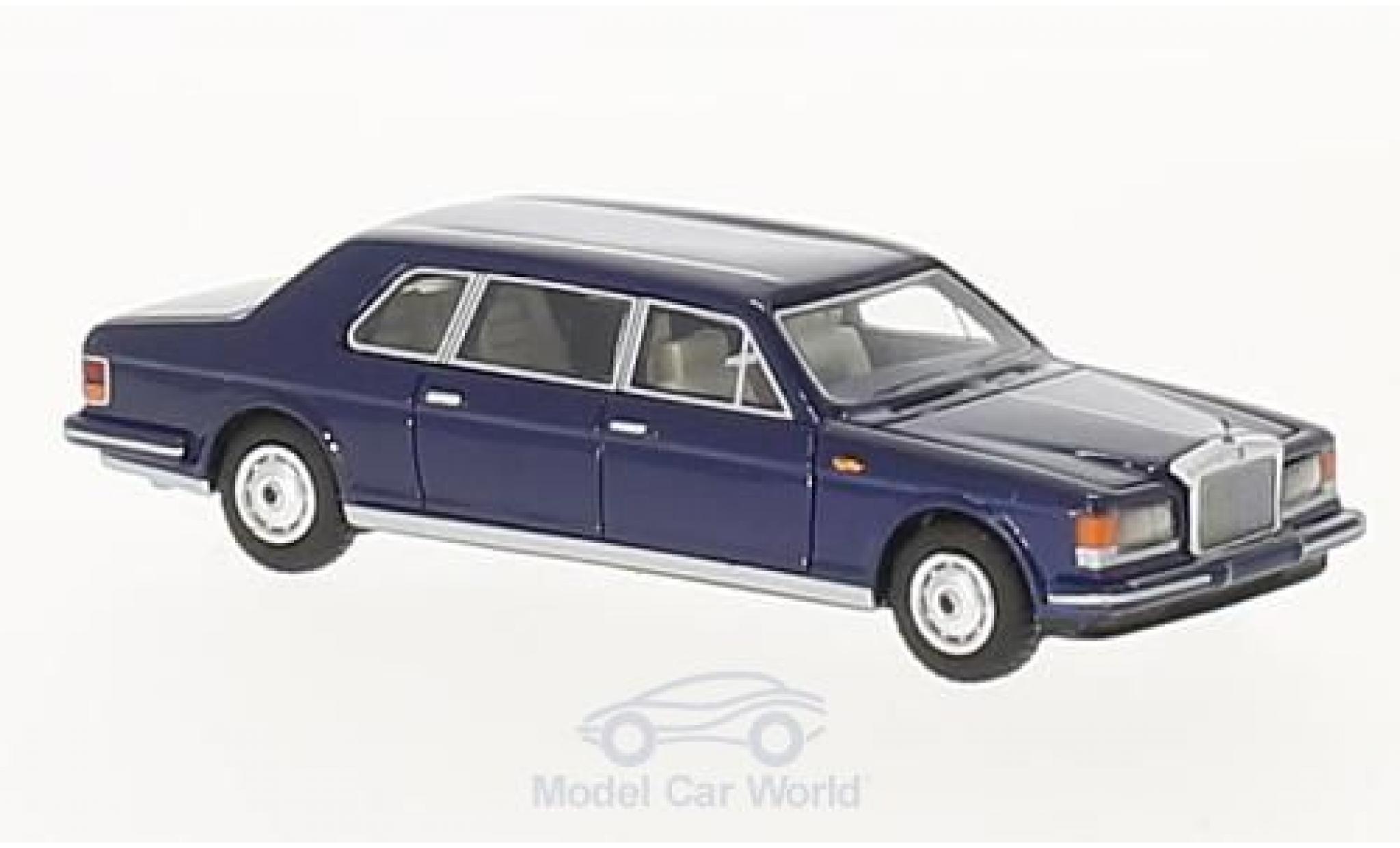 Rolls Royce Silver Spur 1/87 BoS Models II Touring Limousine blue 1985 diecast model cars
