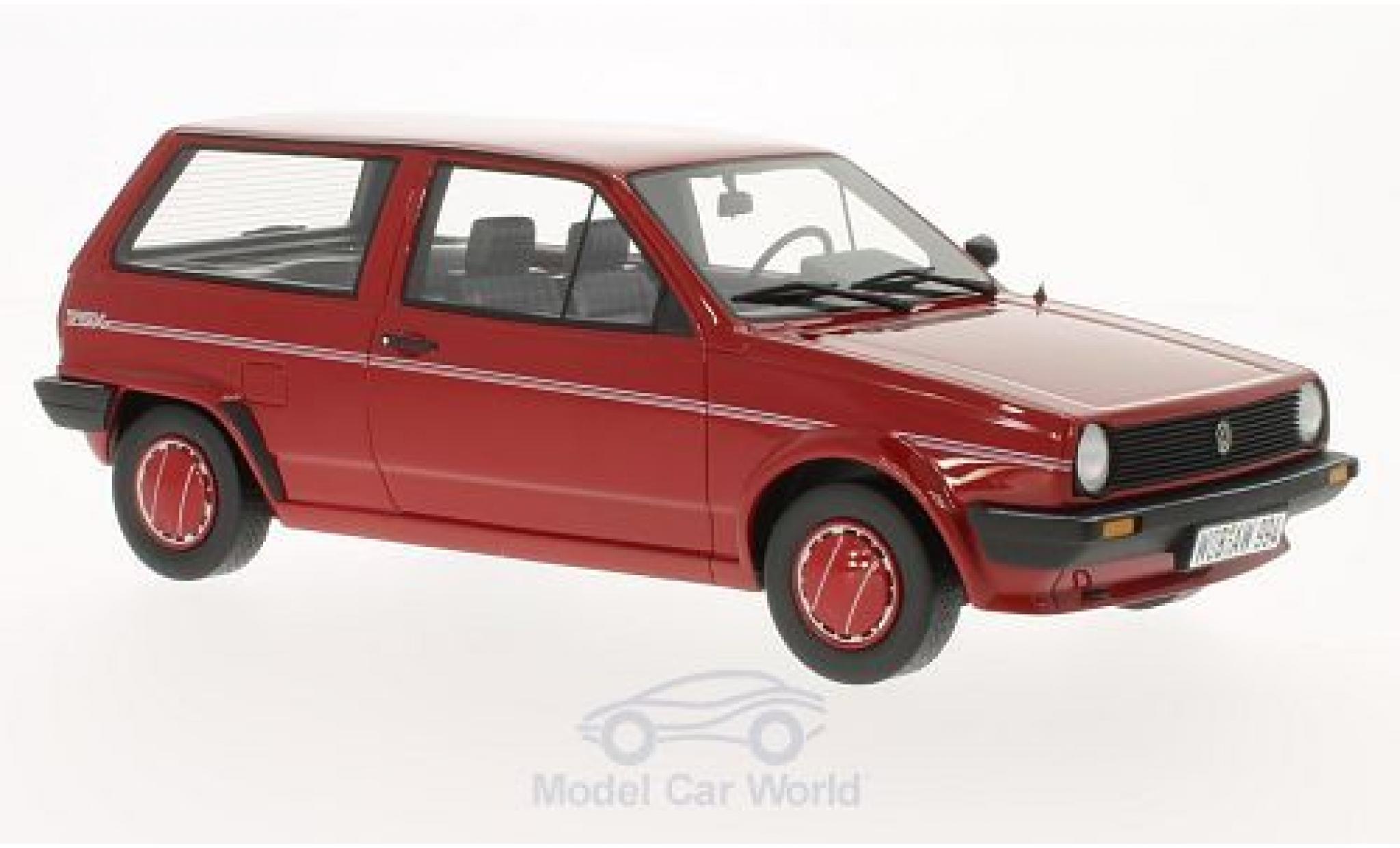 Volkswagen Polo 1/18 BoS Models II (Typ 86c) Steilheck Fox red 1986 diecast model cars