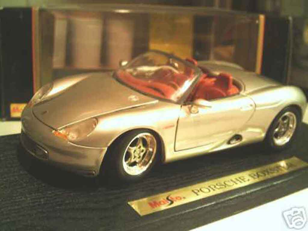 Porsche Boxster 1/18 Maisto grey diecast model cars