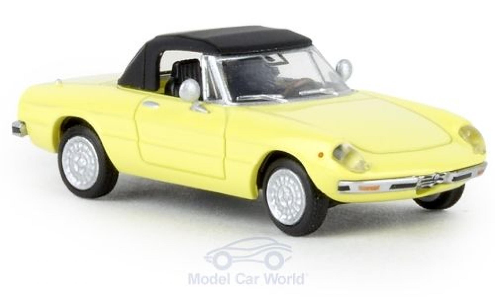 Alfa Romeo Spider 1/87 Brekina yellow 1969 geschlossen TD diecast model cars