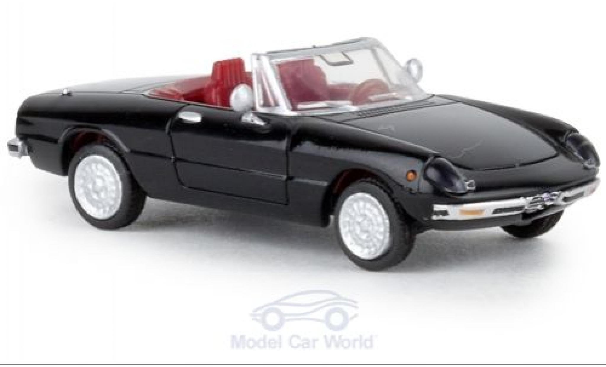 Alfa Romeo Spider 1/87 Brekina black 1969 TD diecast model cars