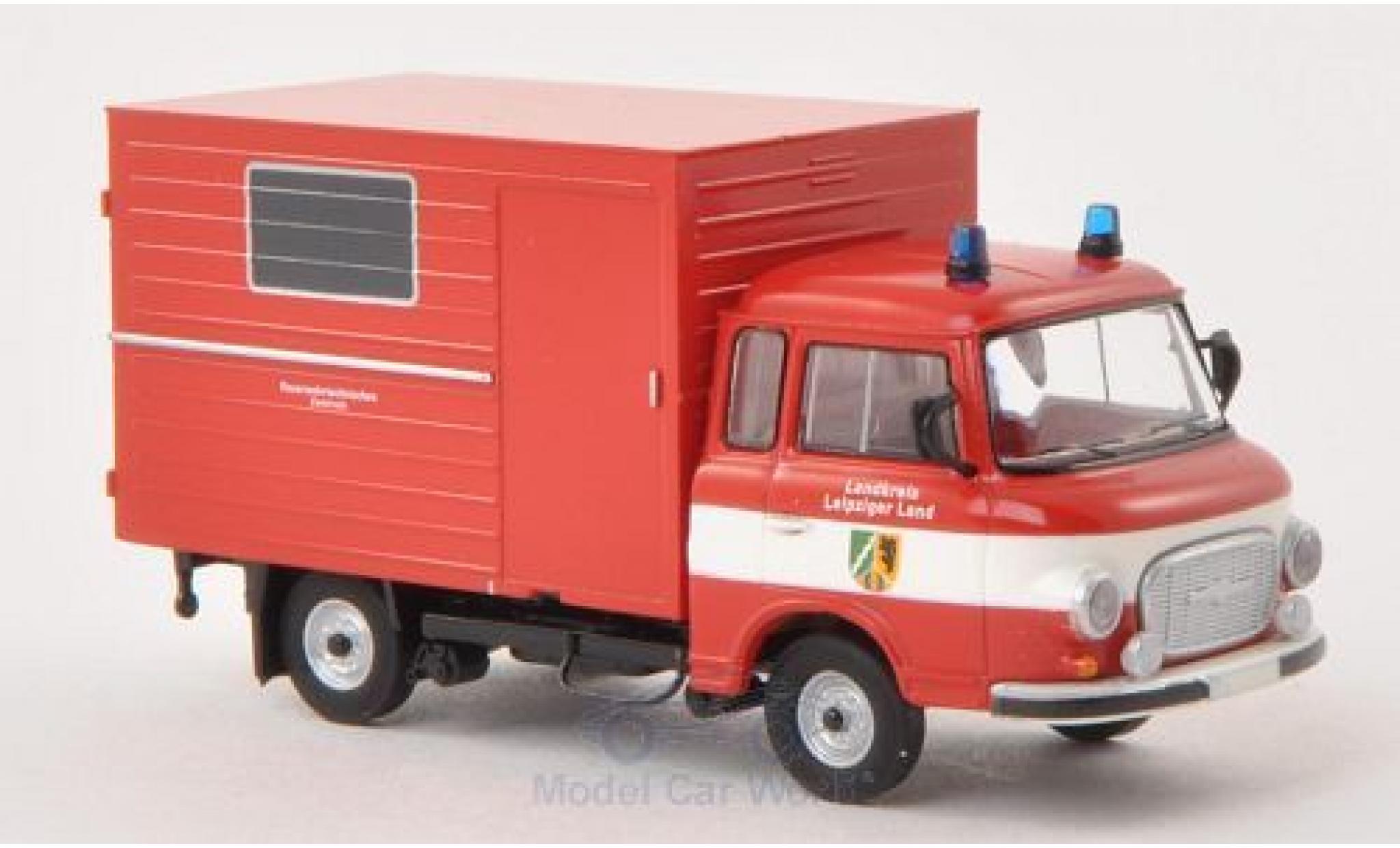 Barkas B 1000 1/87 Brekina Koffer Fire brigade Leipziger Land diecast model cars