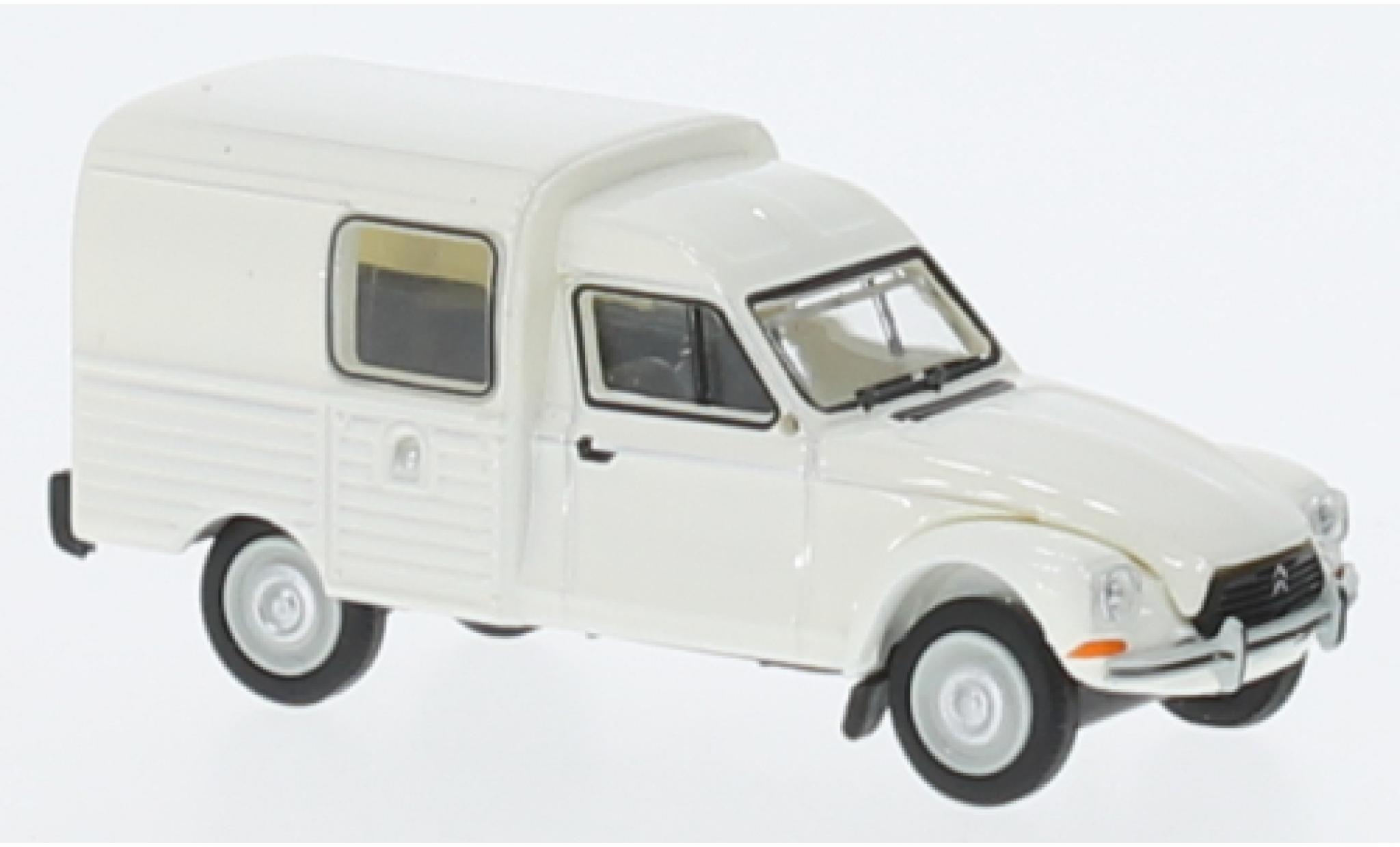 Citroen Acadiane 1/87 Brekina white 1976 diecast model cars