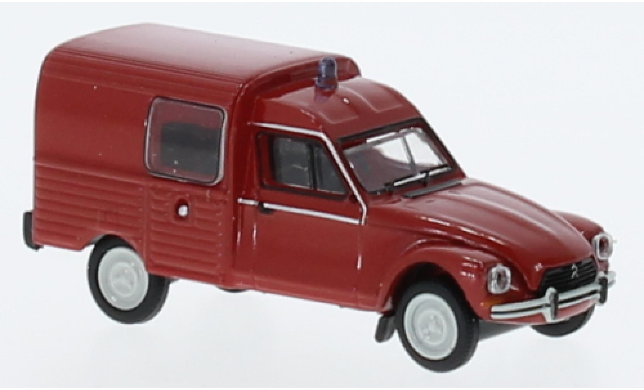 Citroen Acadiane 1/87 Brekina Sapeurs Fire brigade 1976 diecast model cars