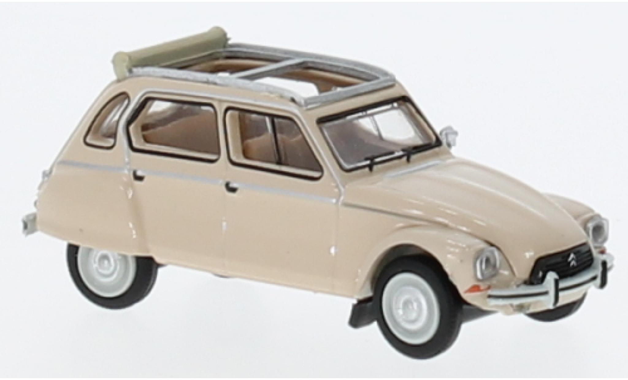 Citroen Dyane 1/87 Brekina beige 1976 diecast model cars