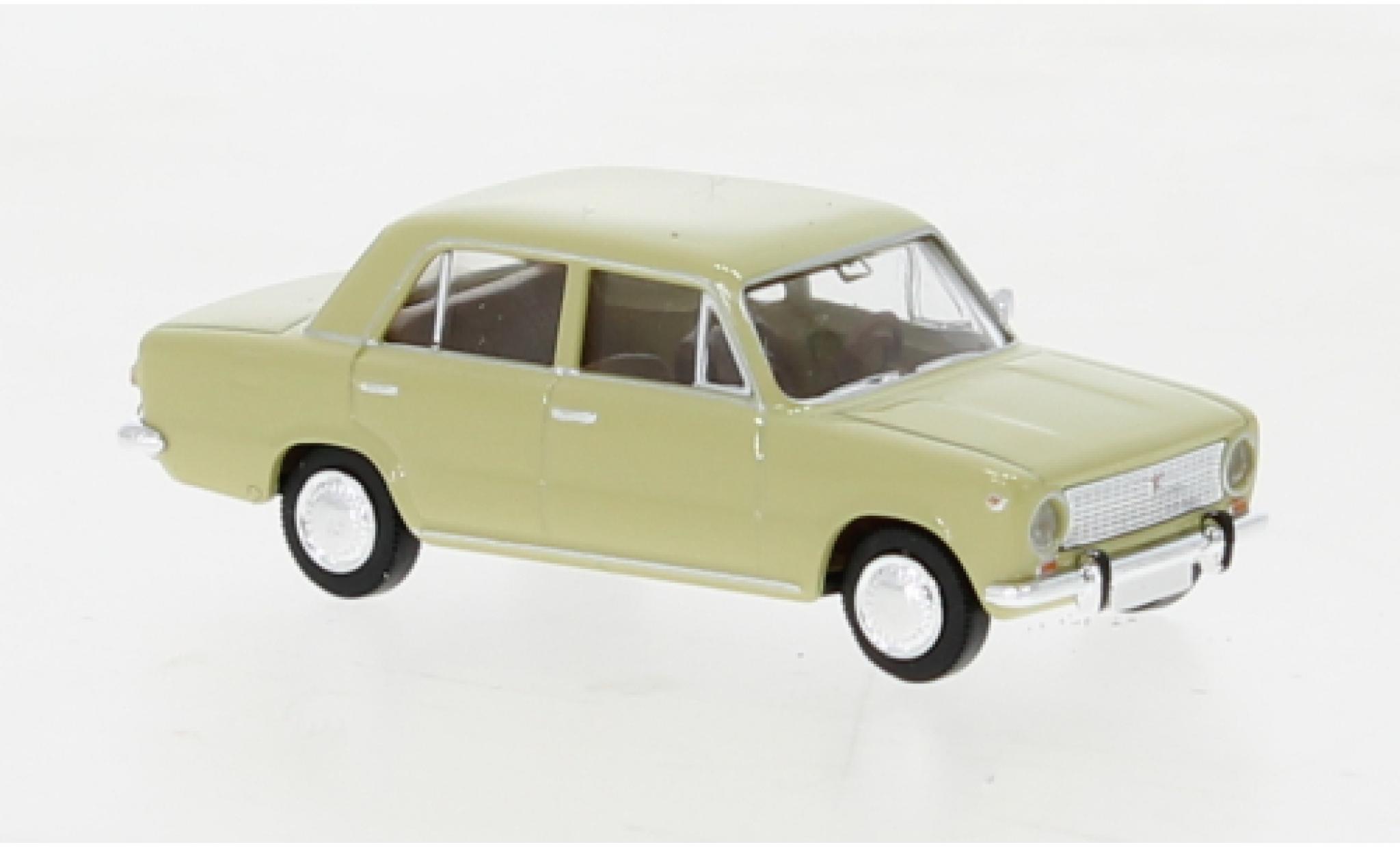 Fiat 124 1/87 Brekina beige 1966 diecast model cars