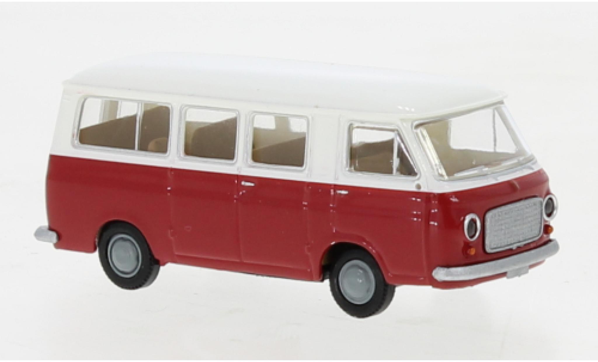 Fiat 238 1/87 Brekina bus white/red 1966 diecast model cars