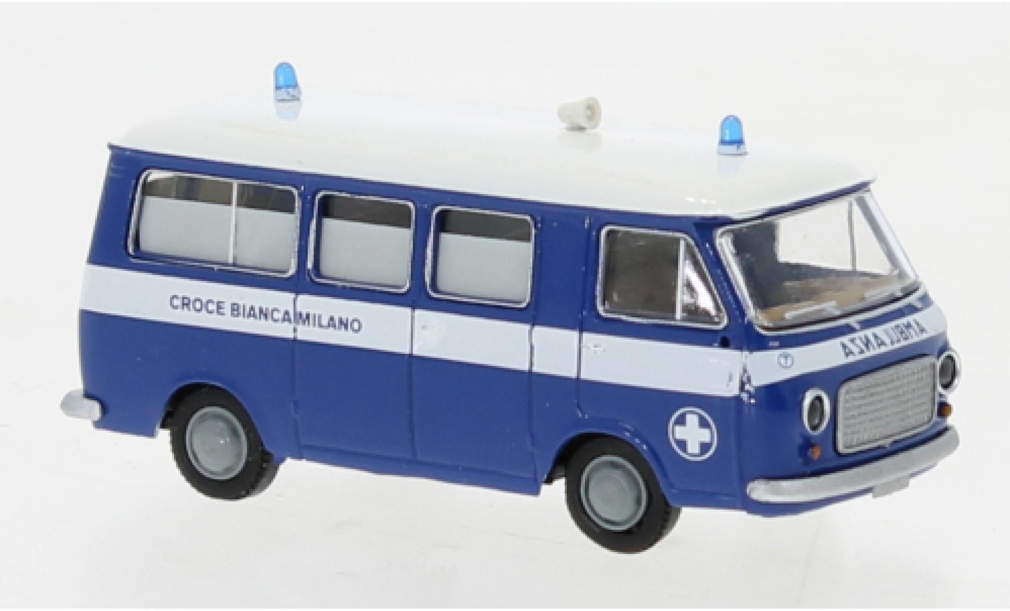 Fiat 238 1/87 Brekina bus Croce Bianca Milano 1966 diecast model cars