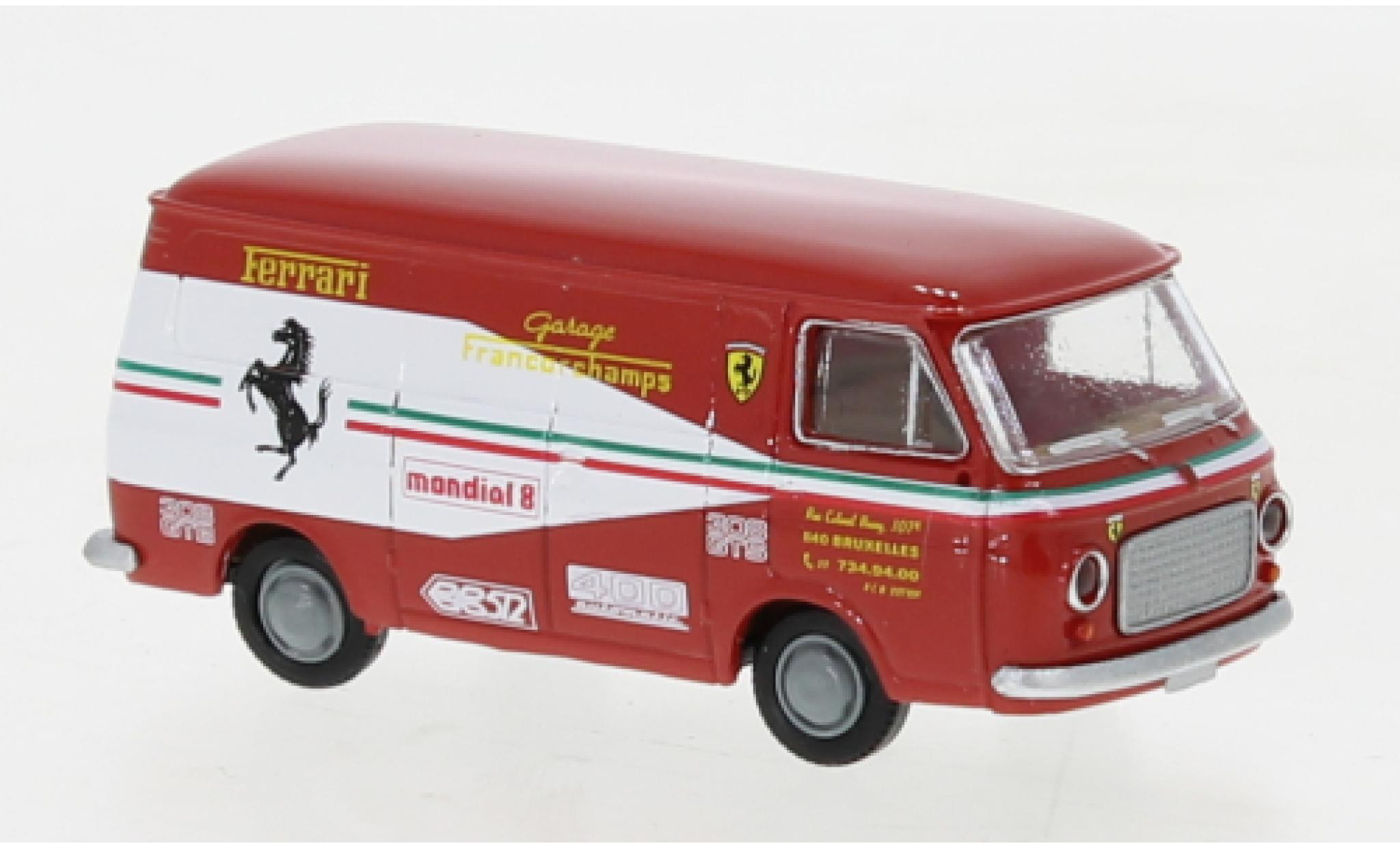 Fiat 238 1/87 Brekina fourgon garage Francorchamps 1966 diecast model cars