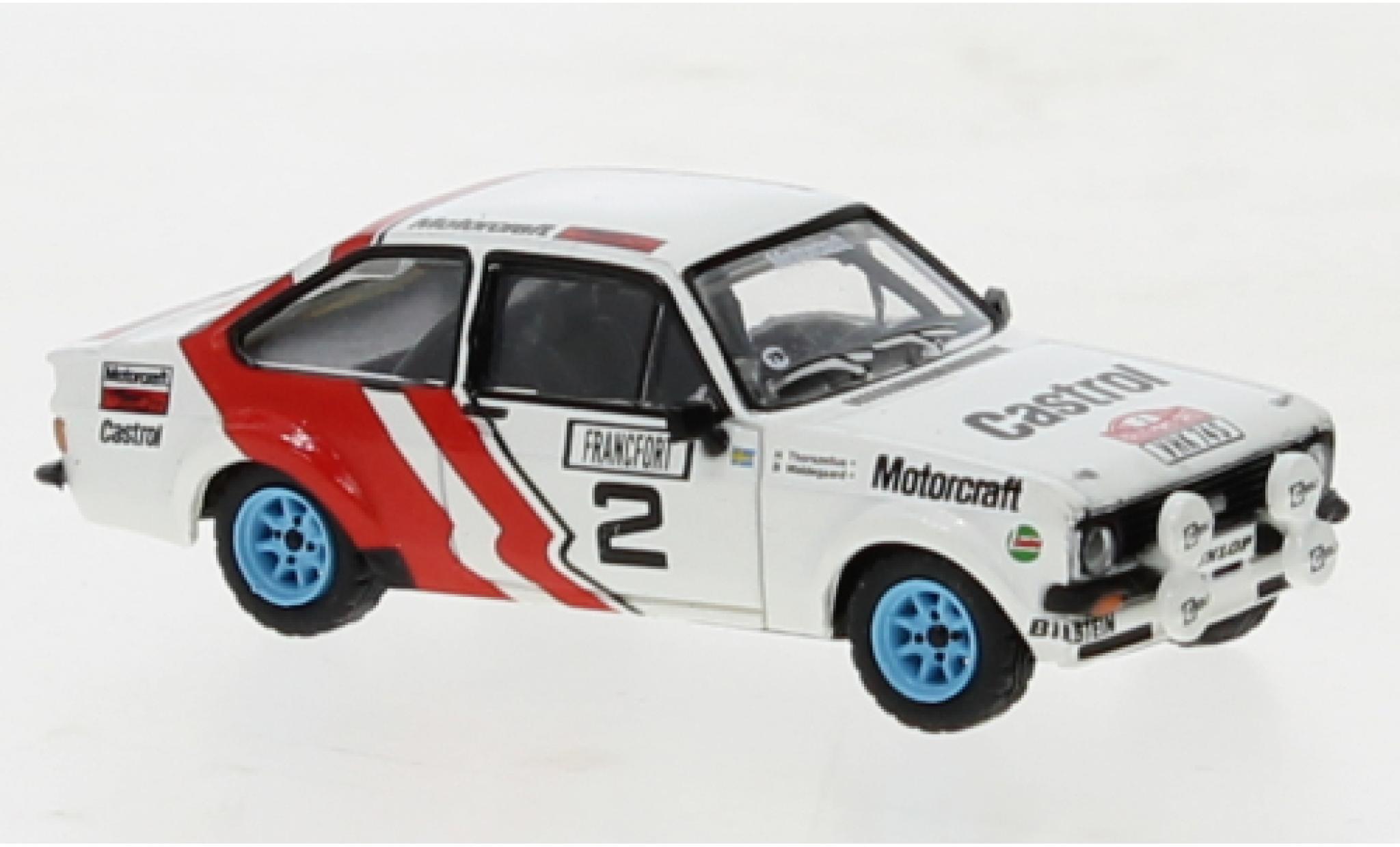 Ford Escort 1/87 Brekina RS 1800 No.2 Rally Monte Carlo 1979 diecast model cars