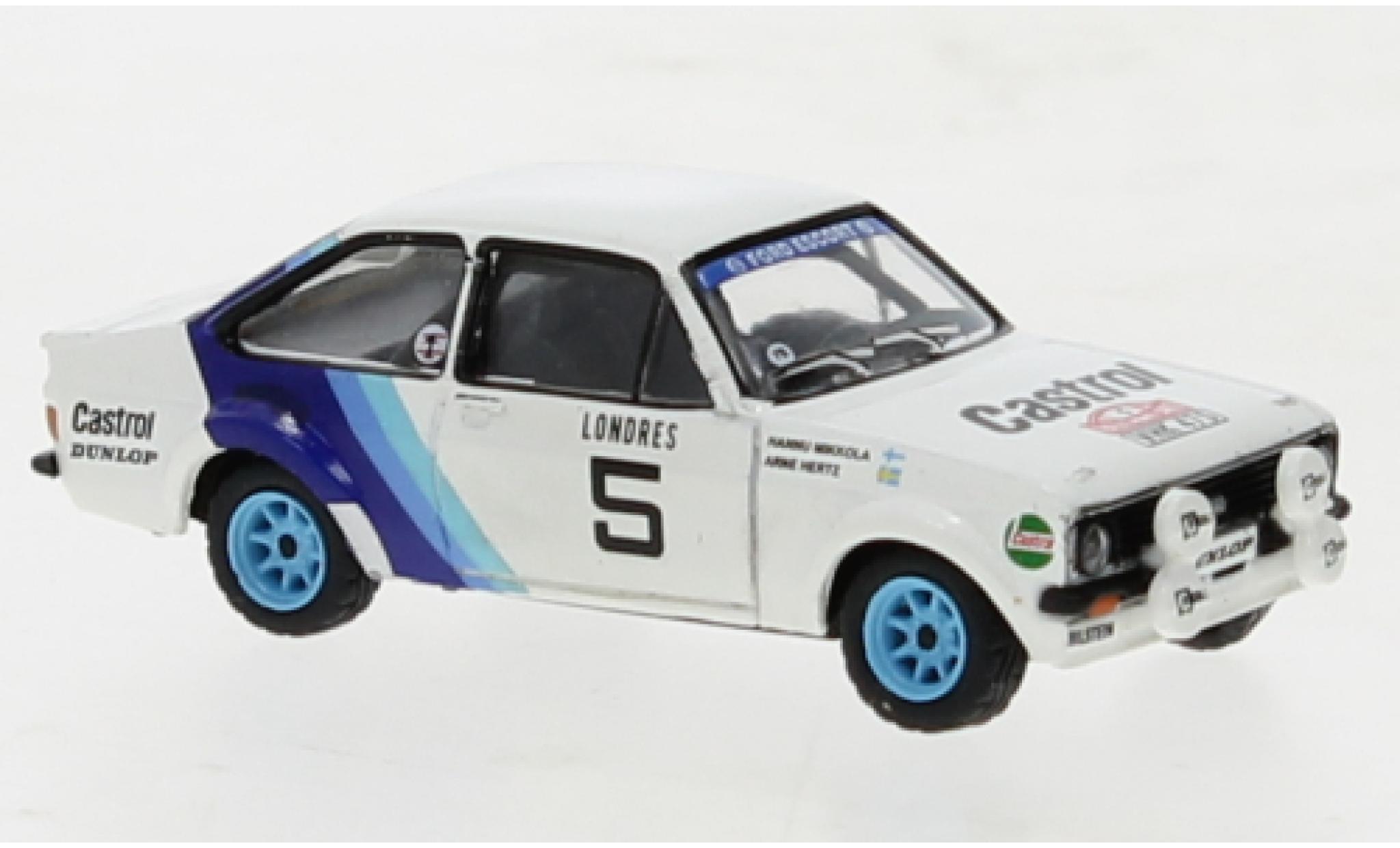 Ford Escort 1/87 Brekina RS 1800 No.5 Rally Monte Carlo 1979 diecast model cars