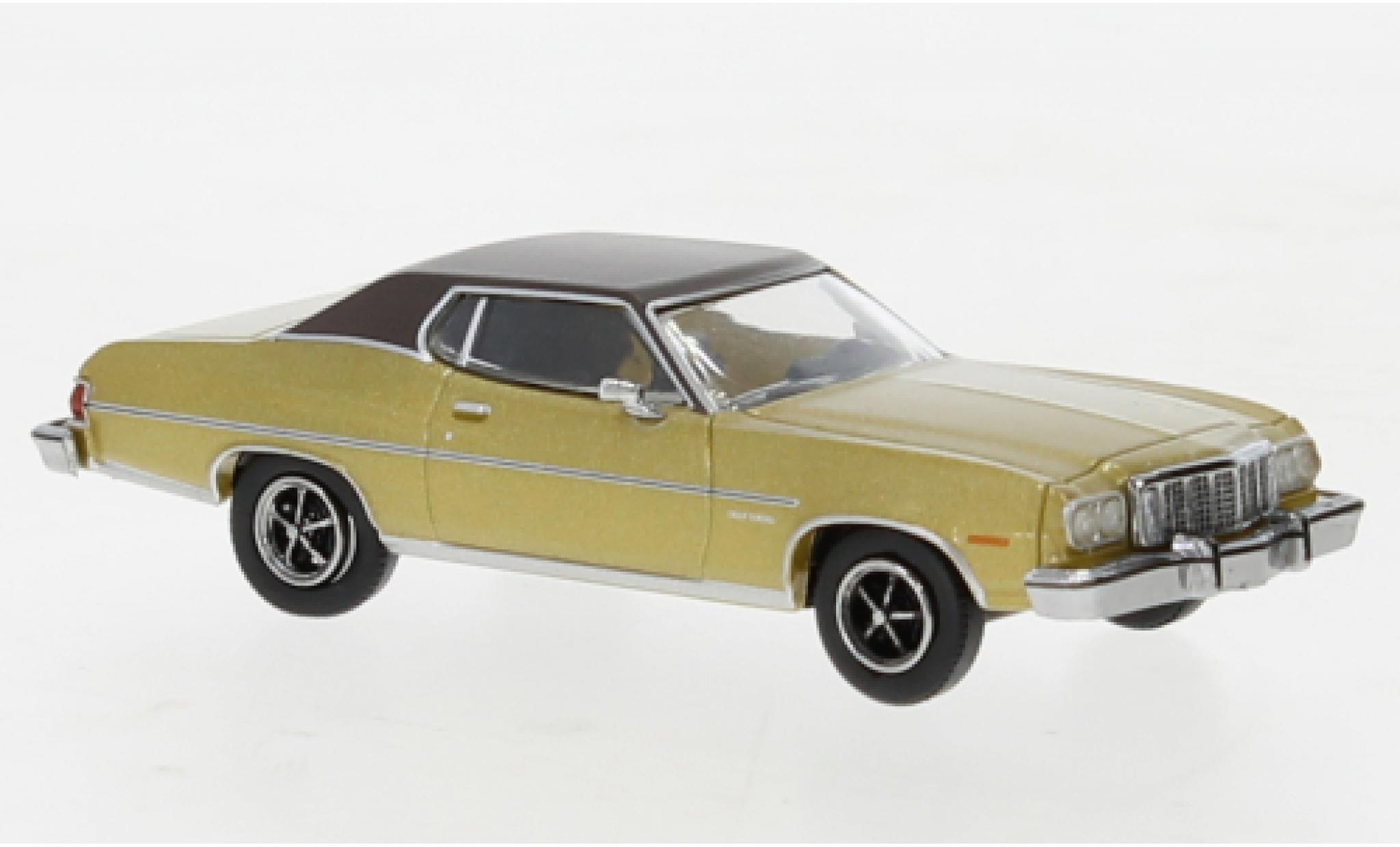 Ford Gran Torino 1/87 Brekina dor&eacute;/matte-black 1976 diecast model cars
