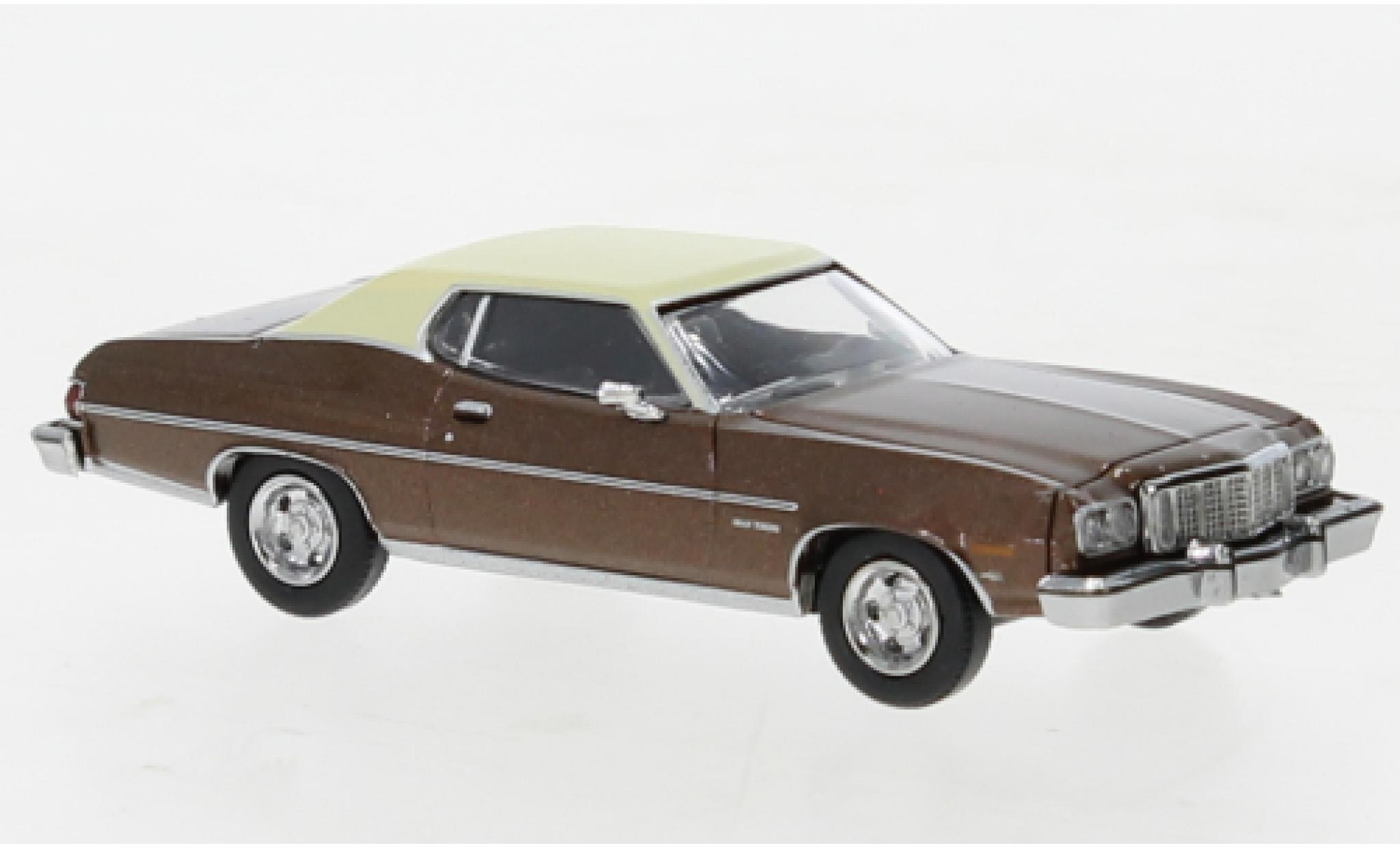 Ford Gran Torino 1/87 Brekina metallise brun/beige 1976 diecast model cars