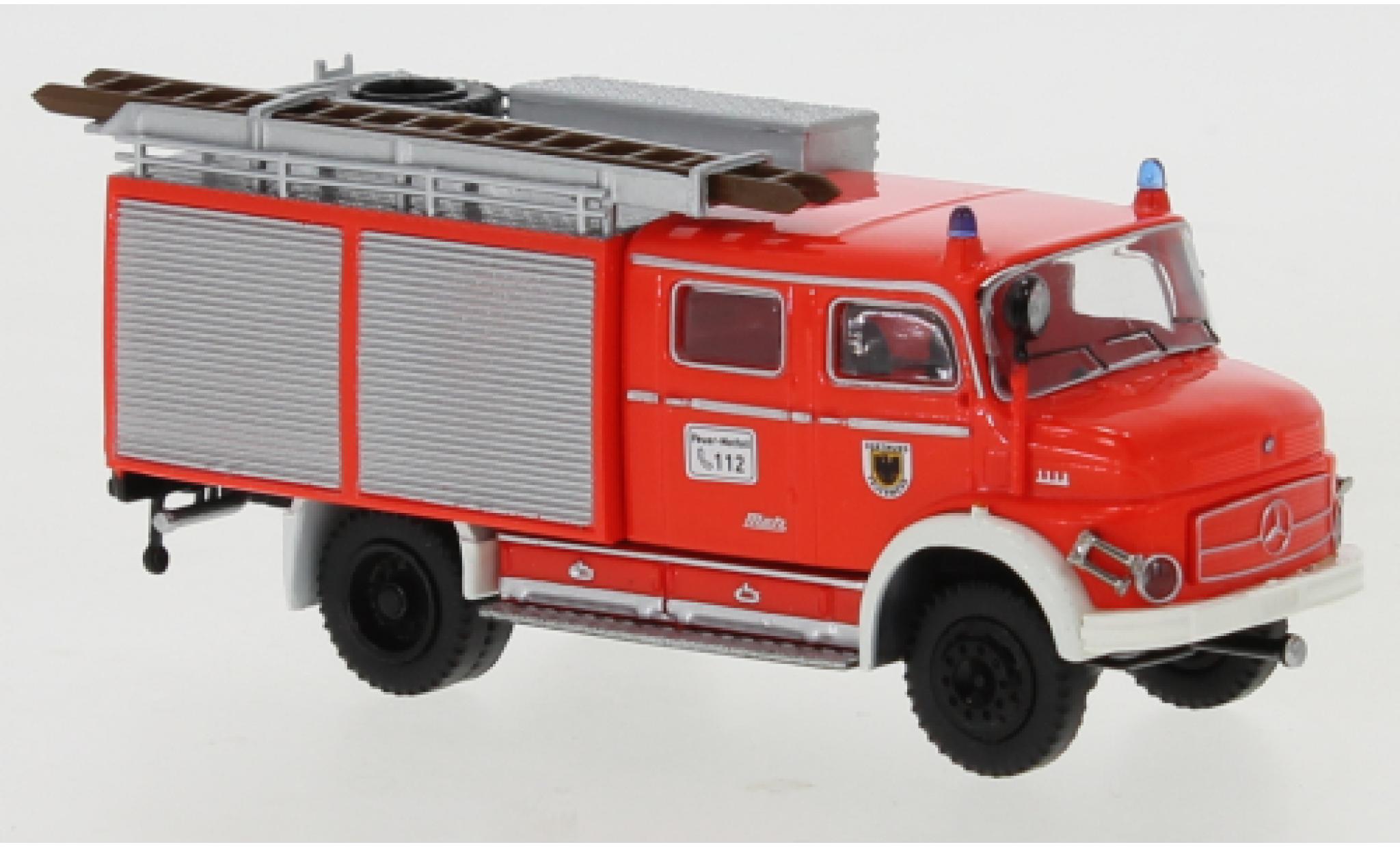 Mercedes CLA 1/87 Brekina LAF 1113 TLF 16 red clair/white pompiers Dortmund 1972 diecast model cars